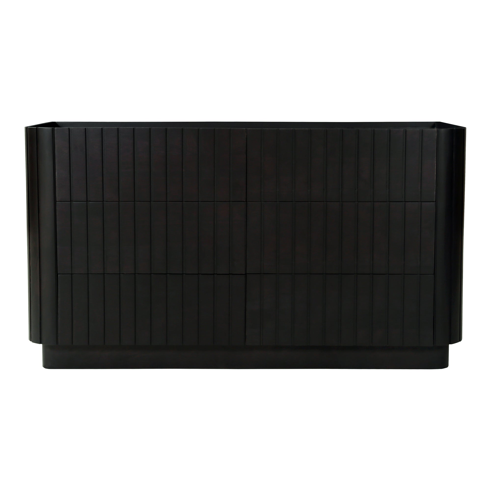 Povera 6 Drawer Dresser Black - Moes Home
