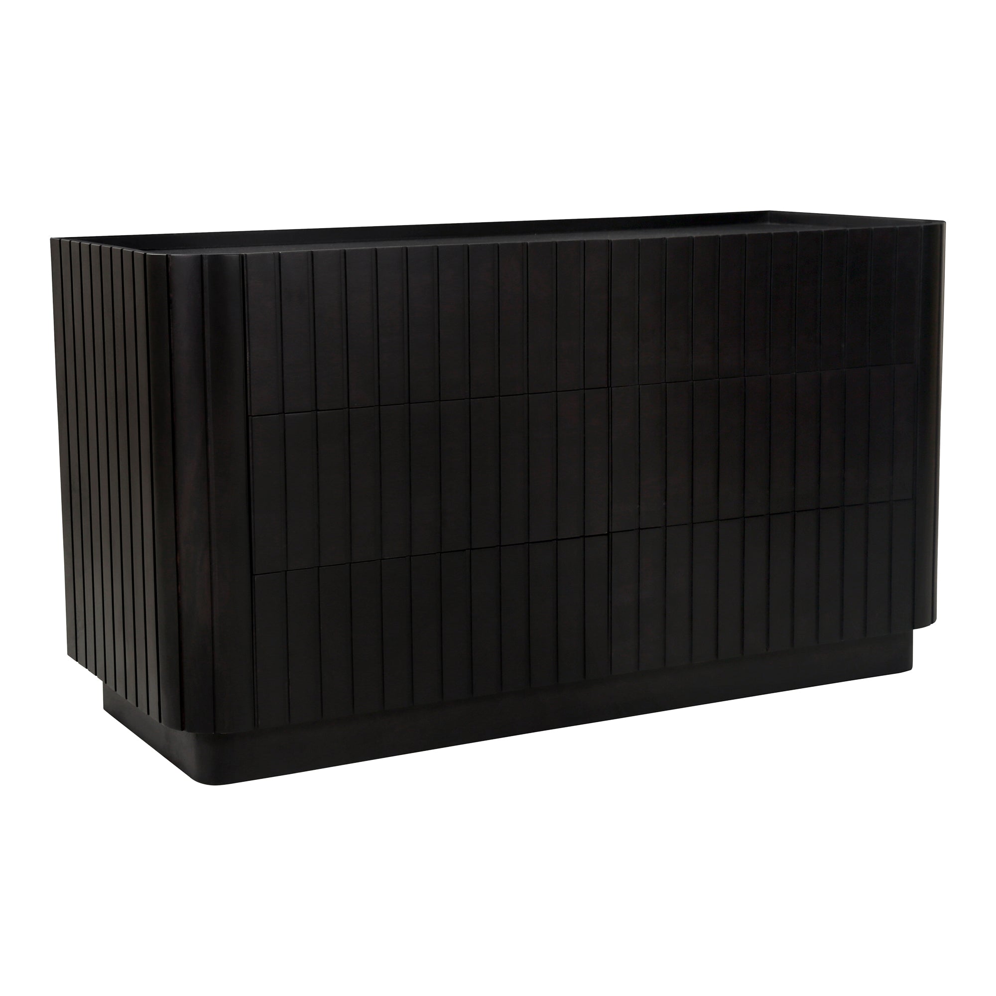 Povera 6 Drawer Dresser Black - Moes Home