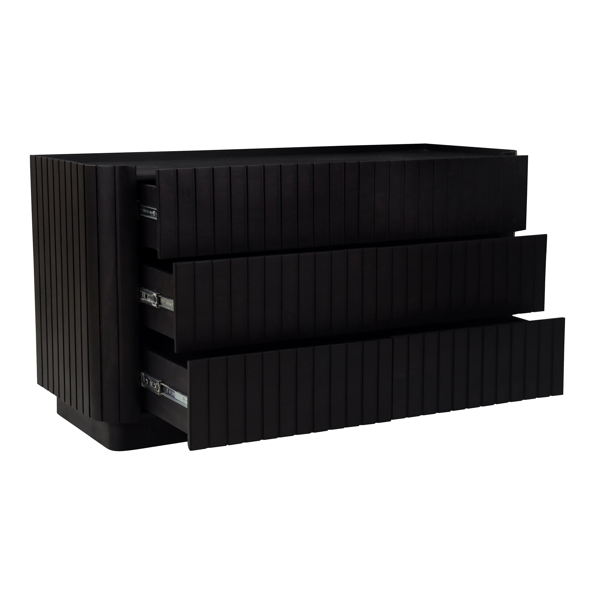 Povera 6 Drawer Dresser Black - Moes Home