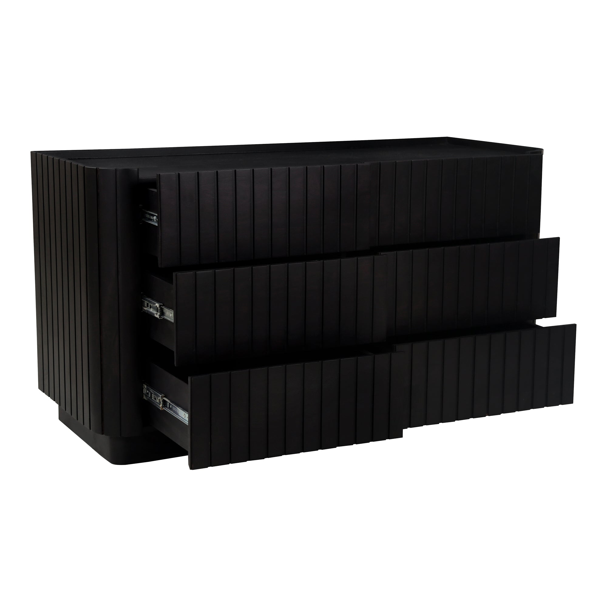Povera 6 Drawer Dresser Black - Moes Home