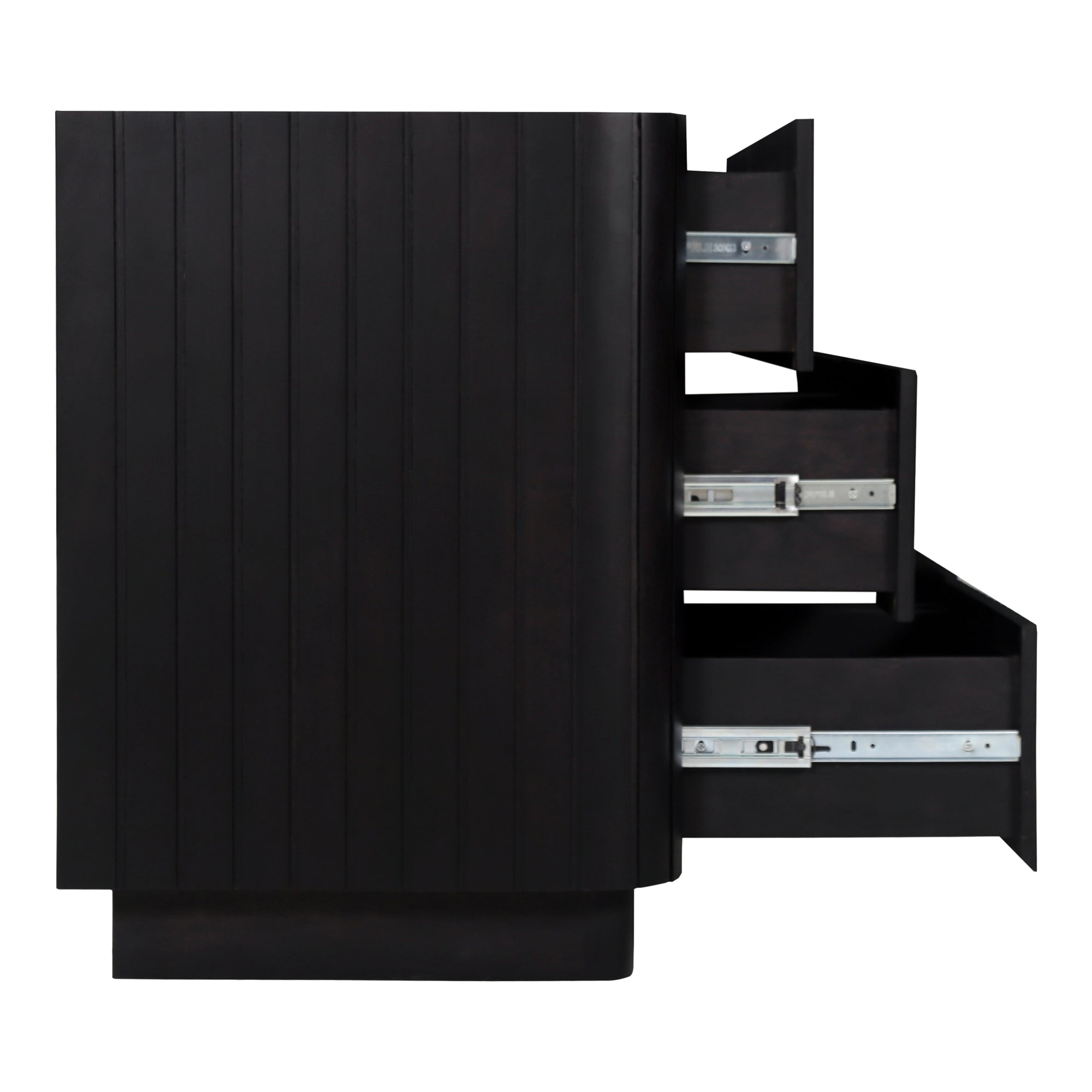 Povera 6 Drawer Dresser Black - Moes Home