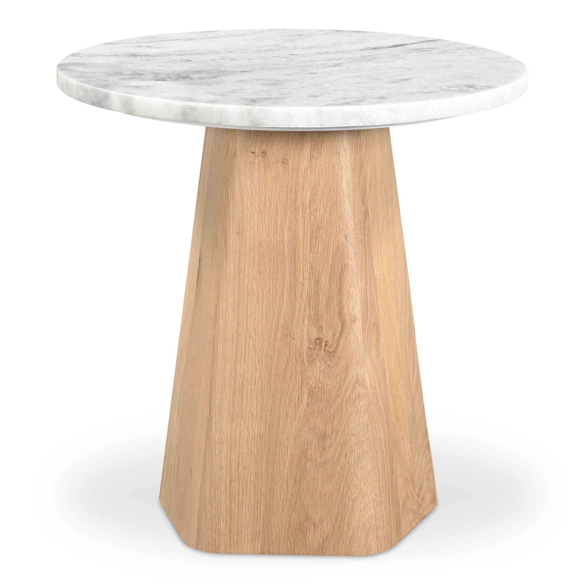 Evelyn Accent Table Ashen Grey Matrix Marble - Moes Home
