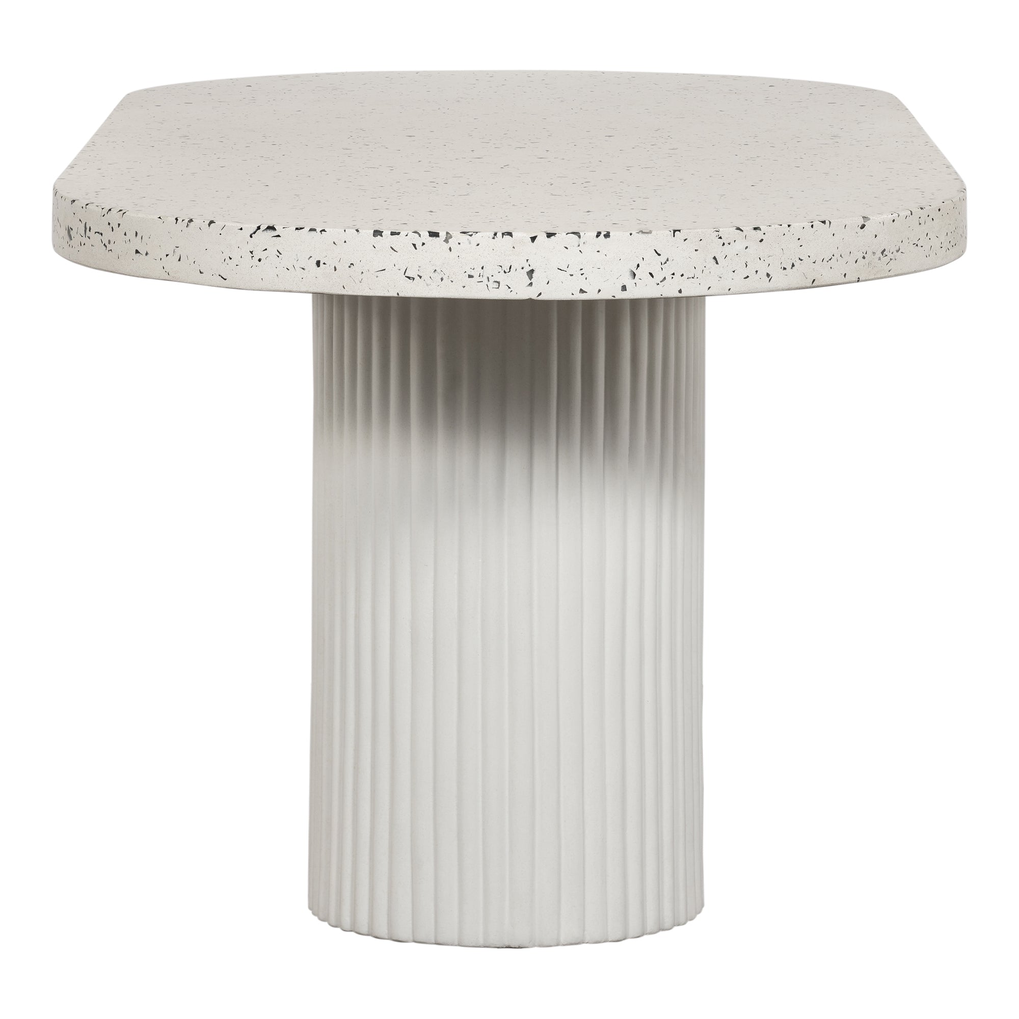Lyon Outdoor Dining Table White Terrazzo - Moes Home