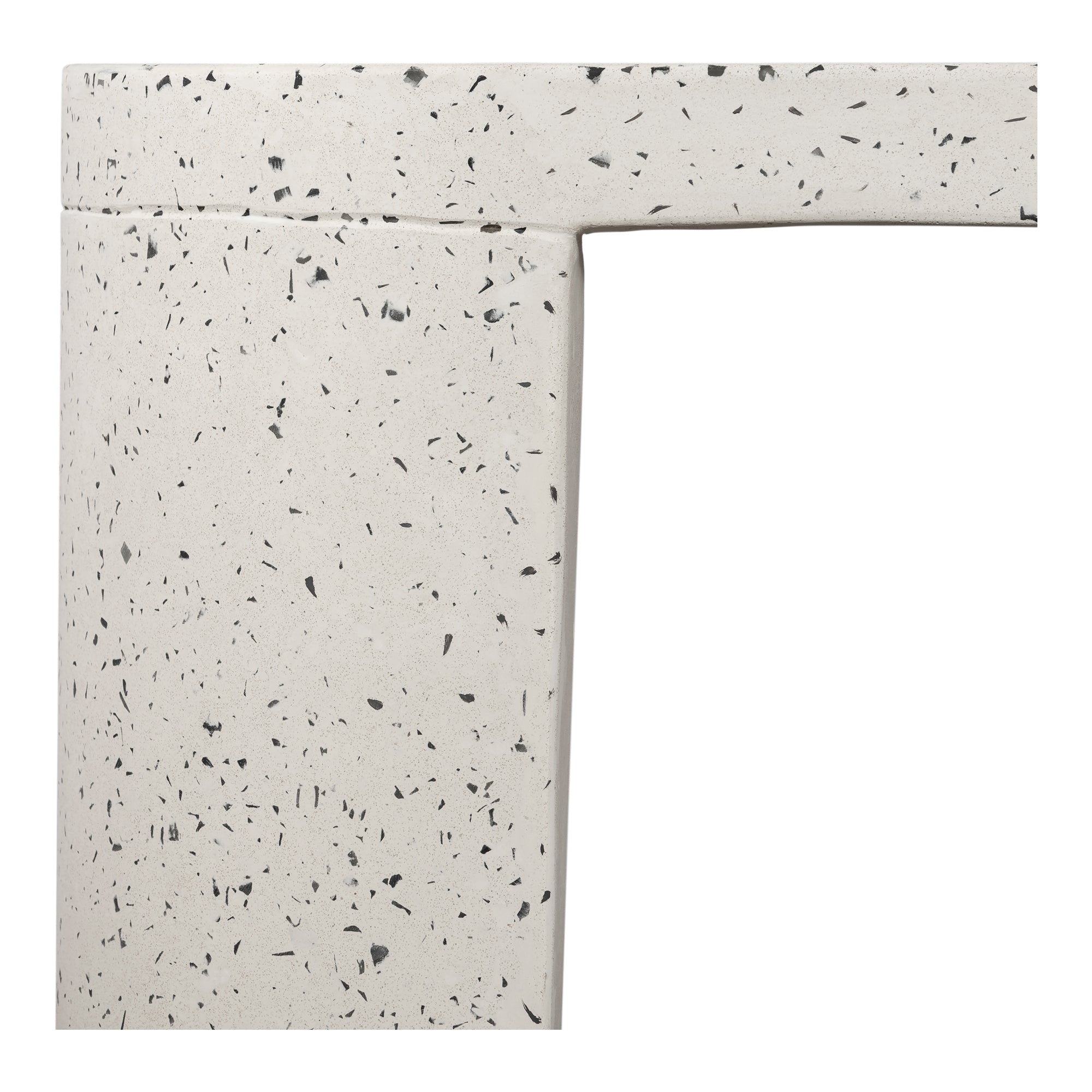 Lyon Outdoor Bench White Terrazzo - Moes Home