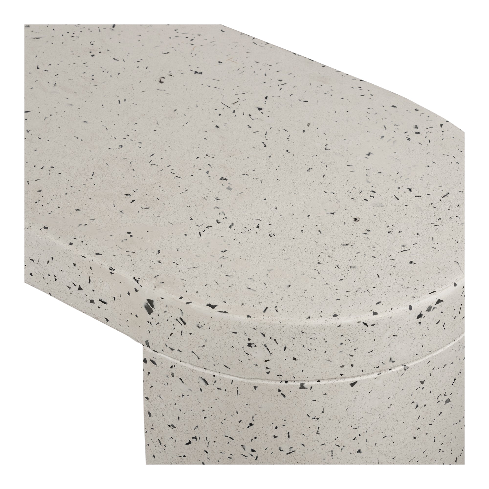 Lyon Outdoor Bench White Terrazzo - Moes Home