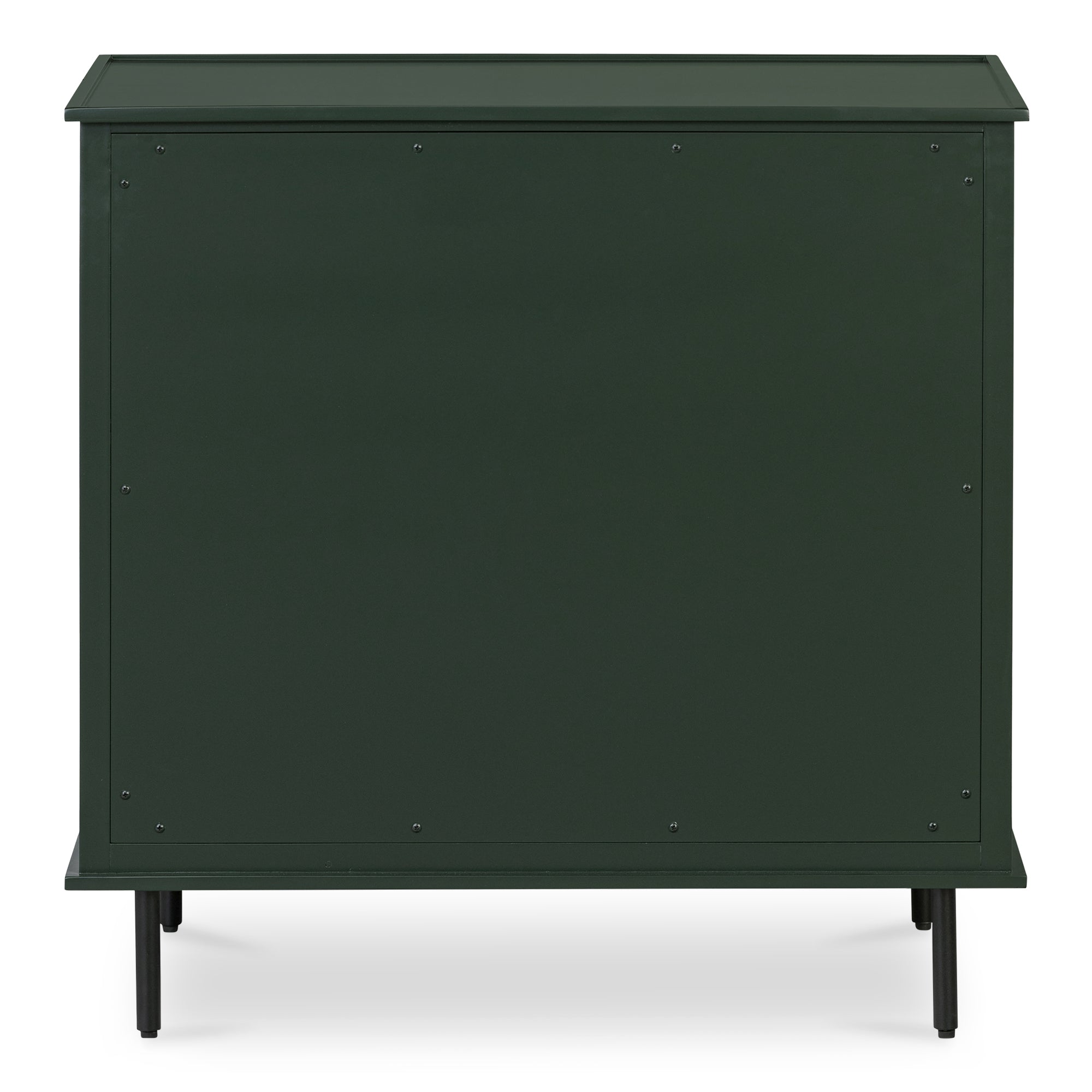 Reagan 3 Drawer Nightstand Deep Green - Moes Home
