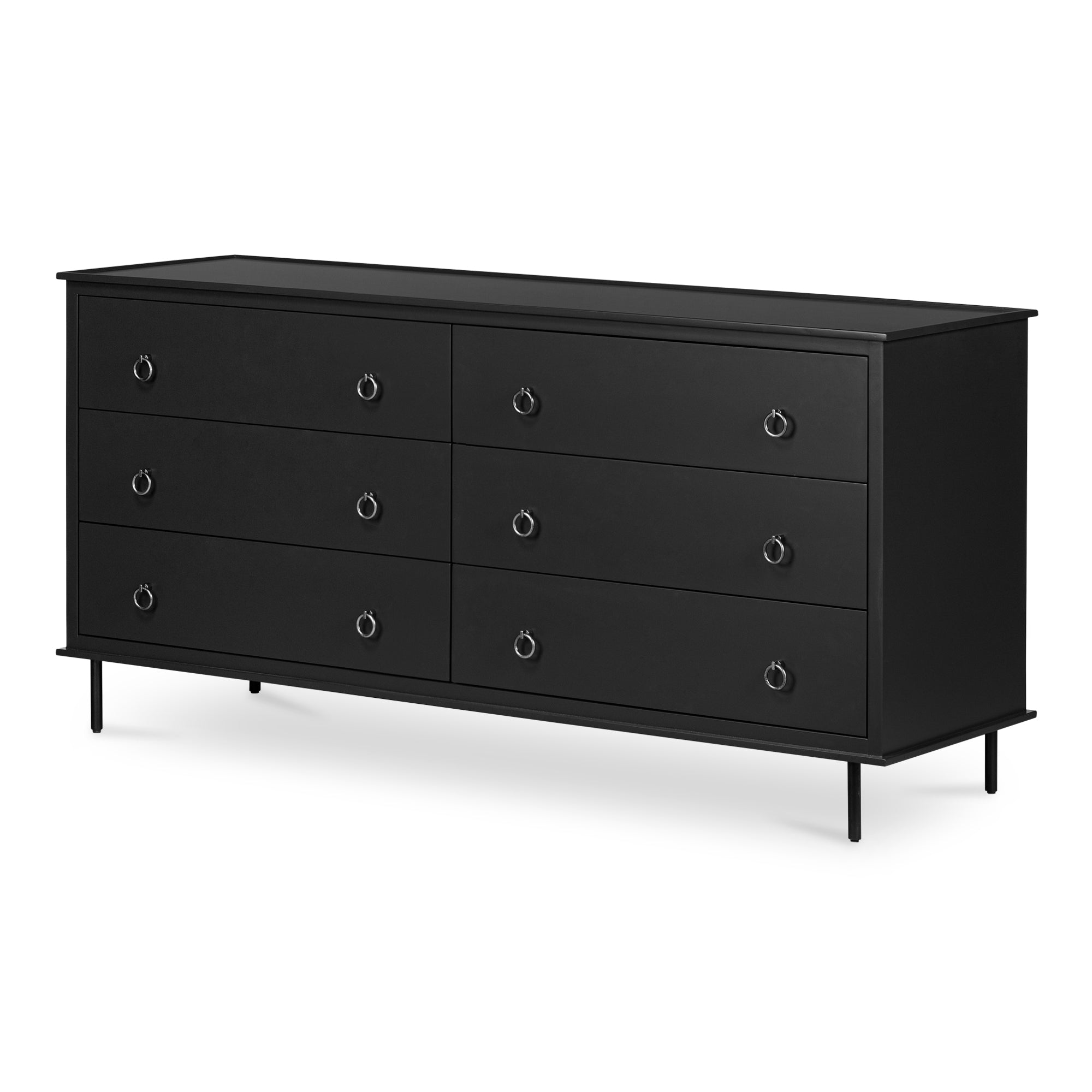 Reagan 6 Drawer Dresser Deep Green