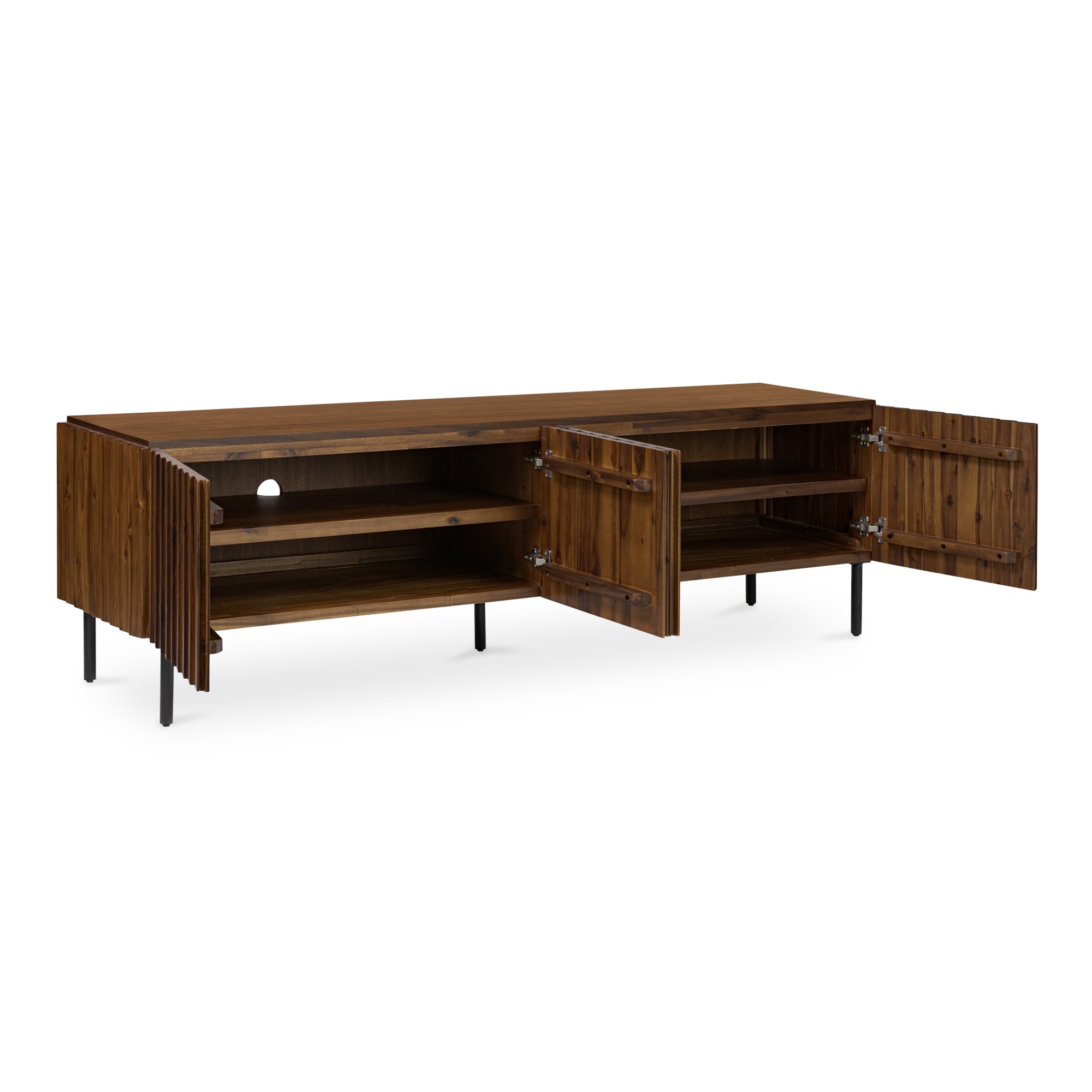 Lincoln Media Cabinet Brown - Moes Home