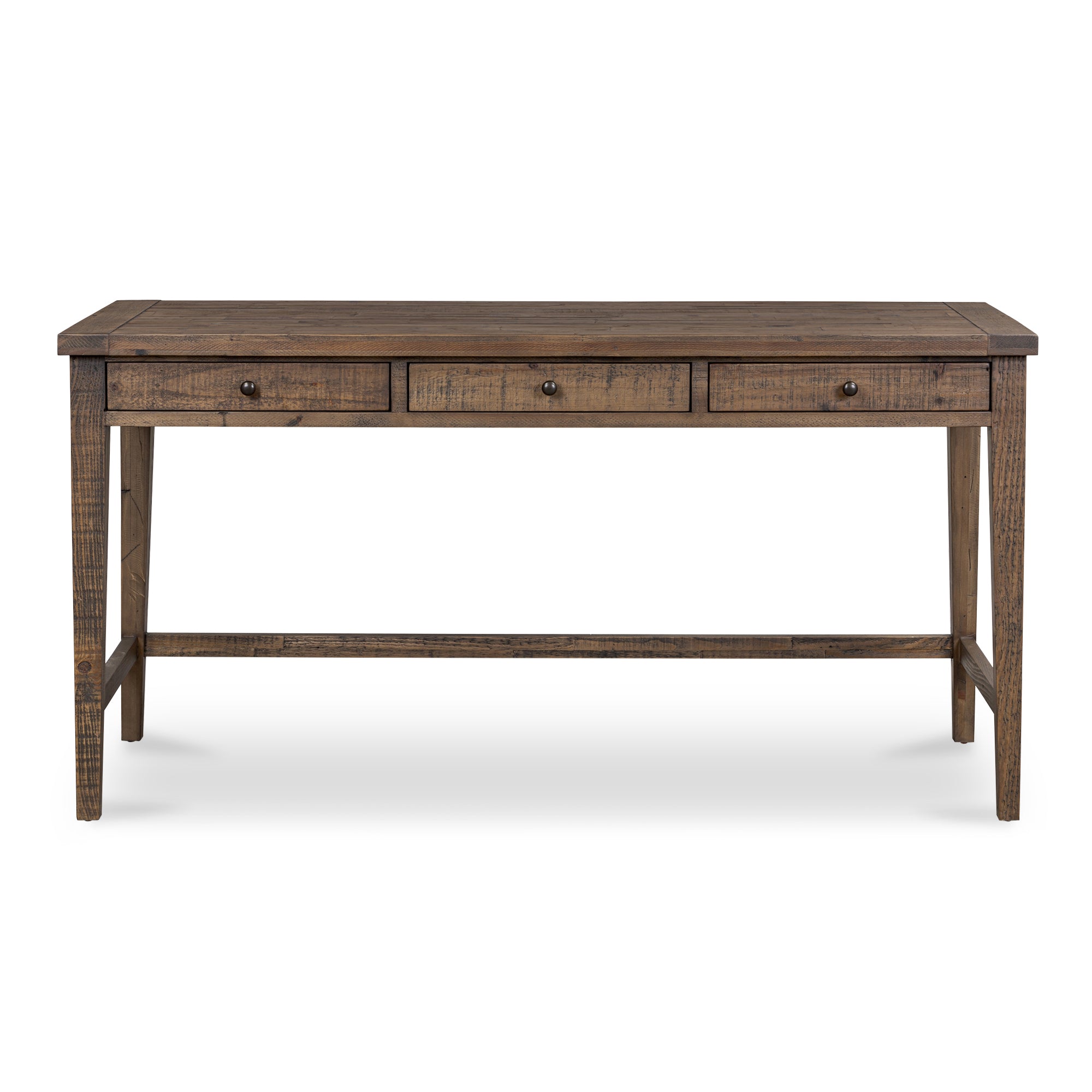 Liam Desk Aged Brown - Moes Home