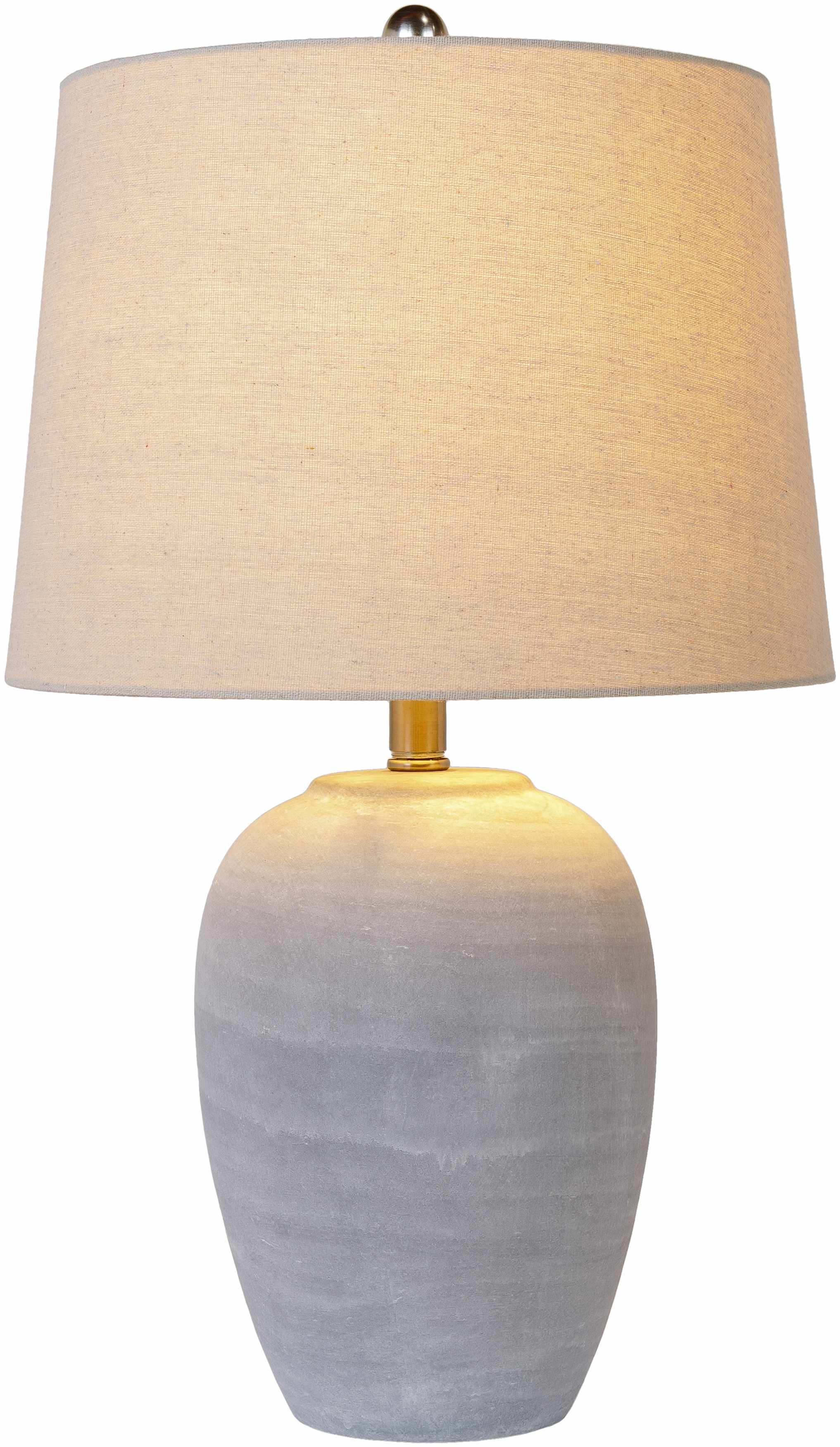 Khoi Brass Glass Table Lamp