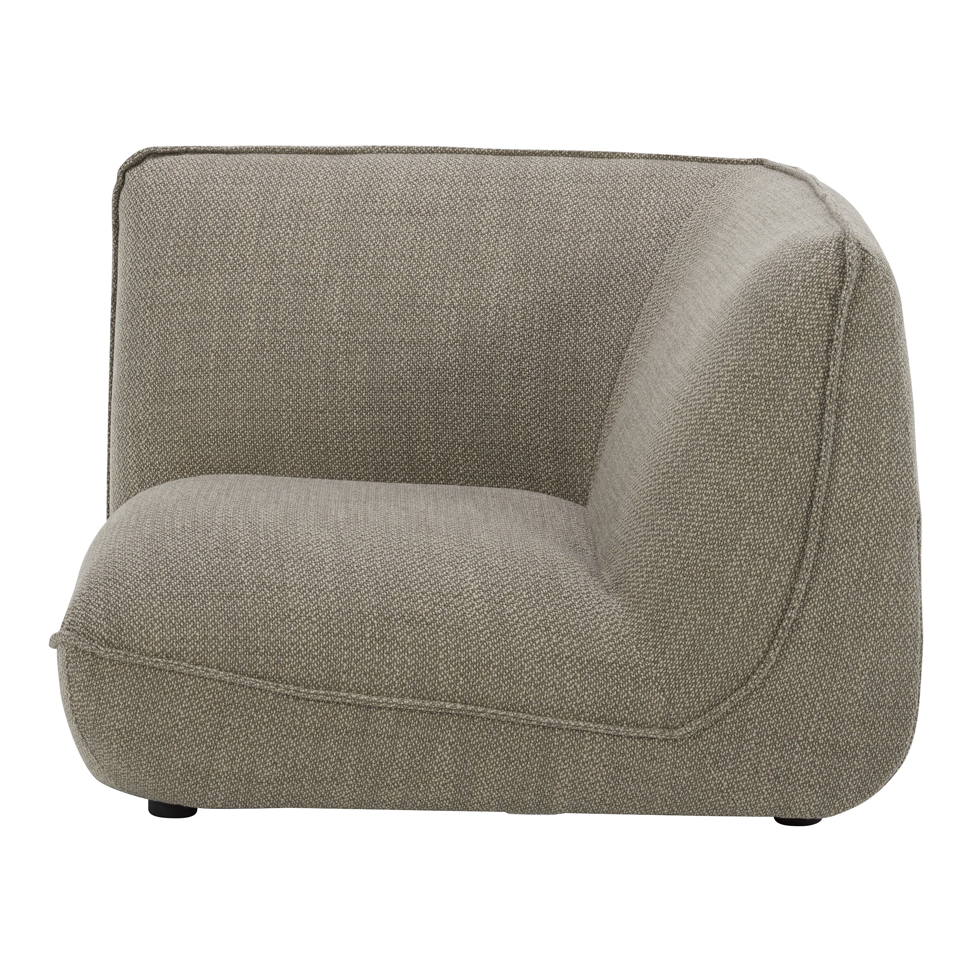 Zeppelin Corner Chair Speckled Pumice - Moes Home