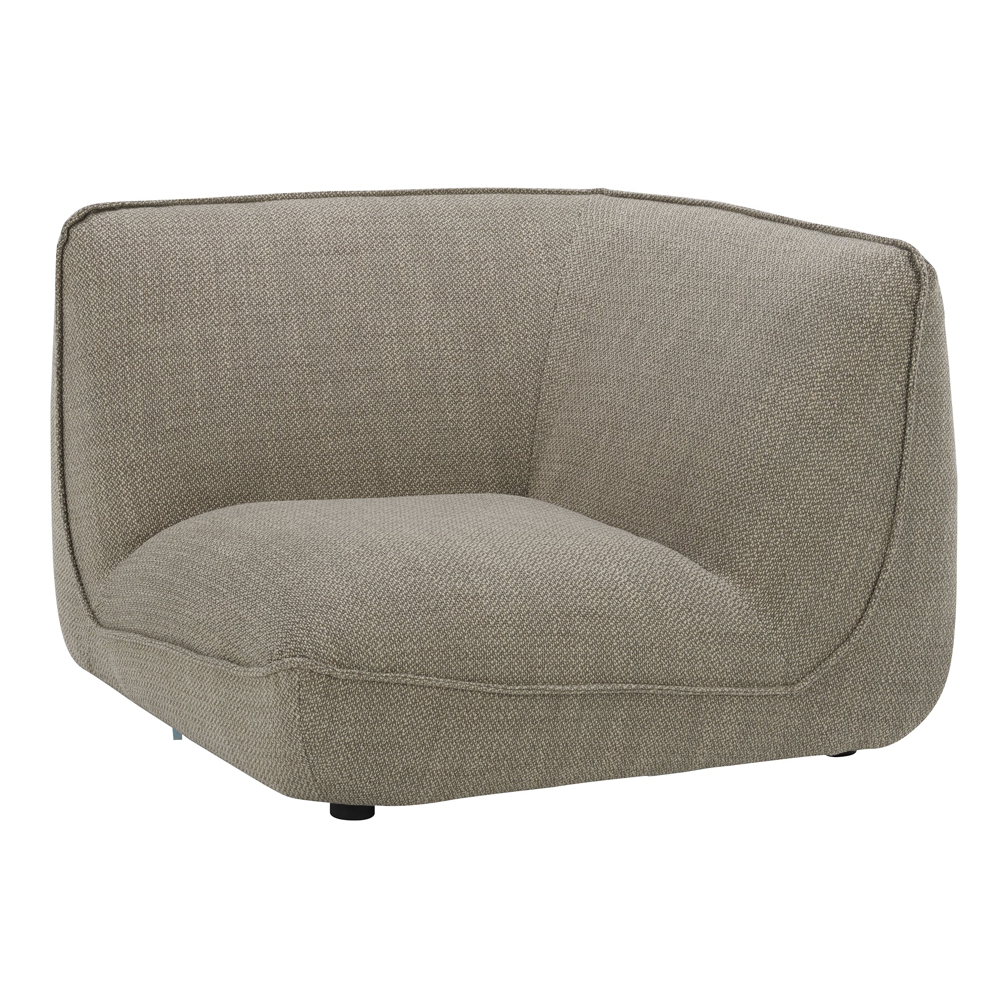 Zeppelin Corner Chair Speckled Pumice - Moes Home