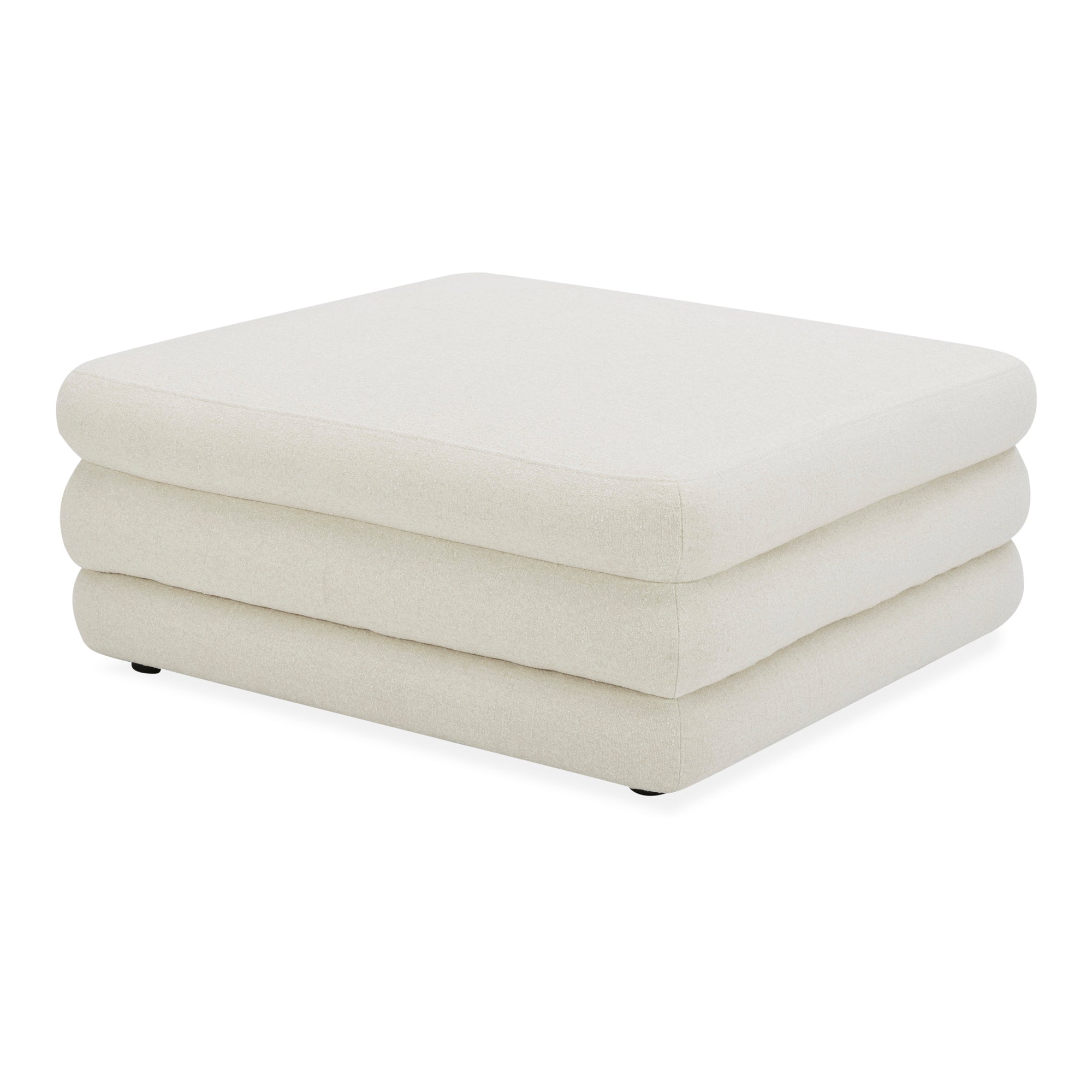 Lowtide Ottoman Warm White - Moes Home