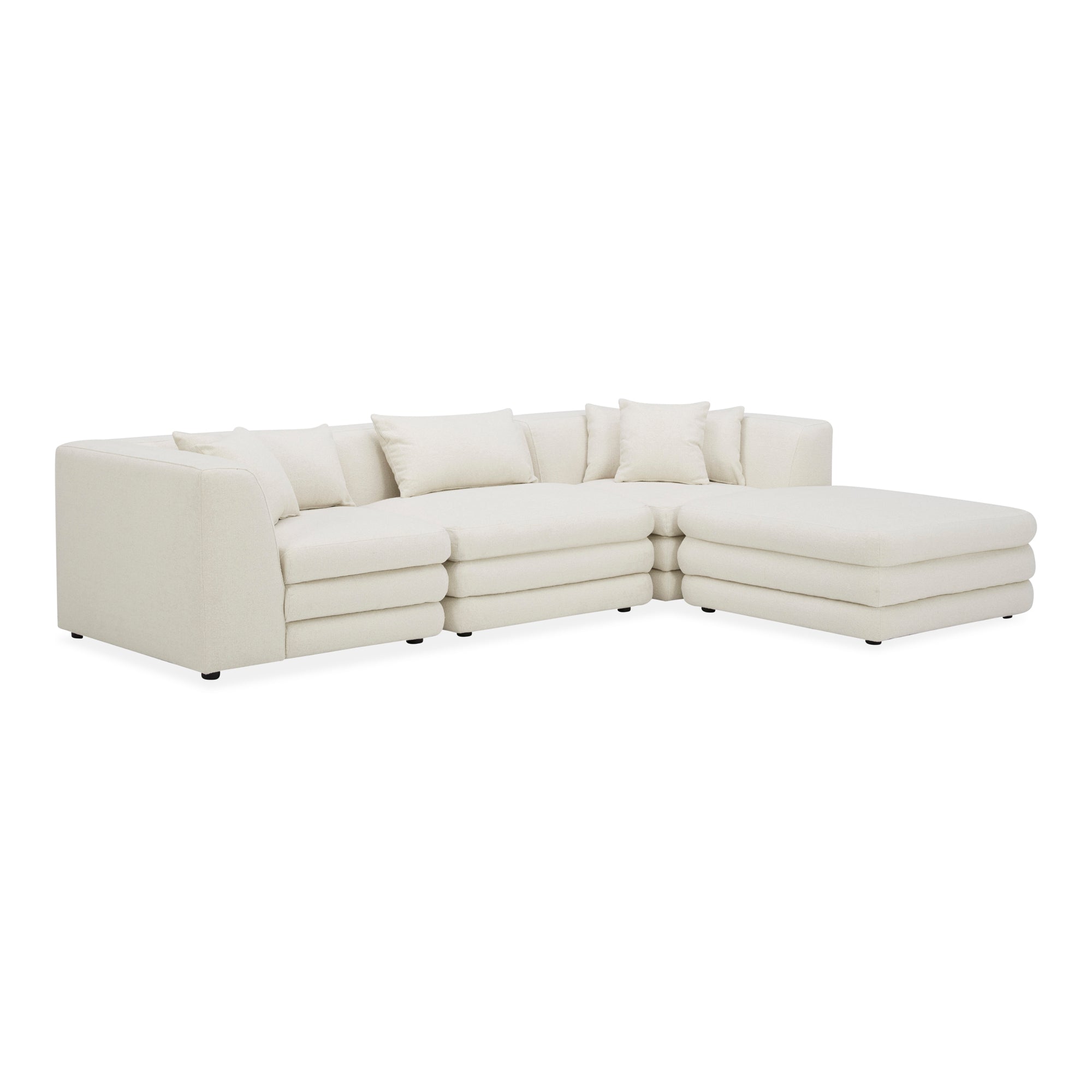 Lowtide Lounge Modular Sectional Warm White - Moes Home