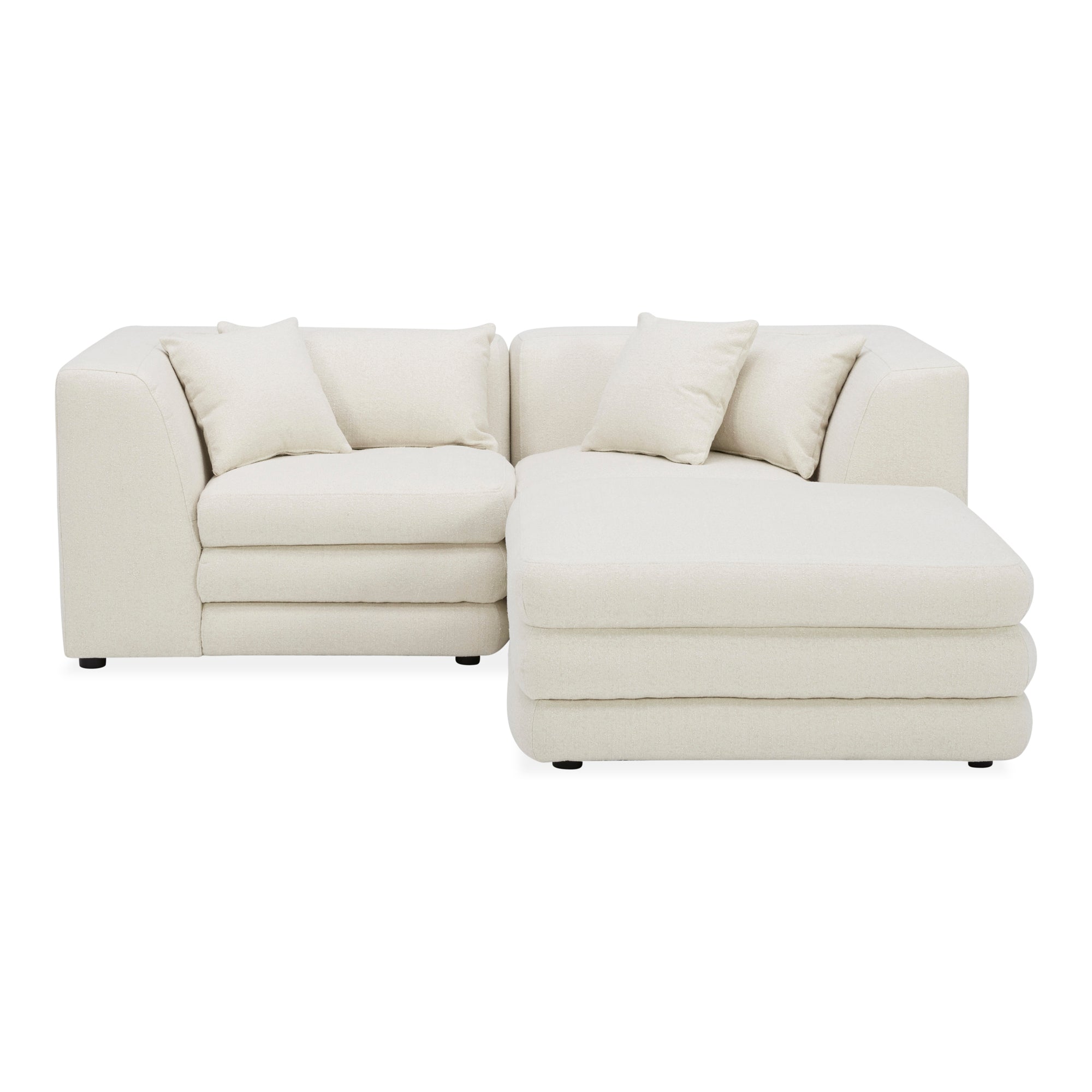 Lowtide Nook Modular Sectional Warm White - Moes Home