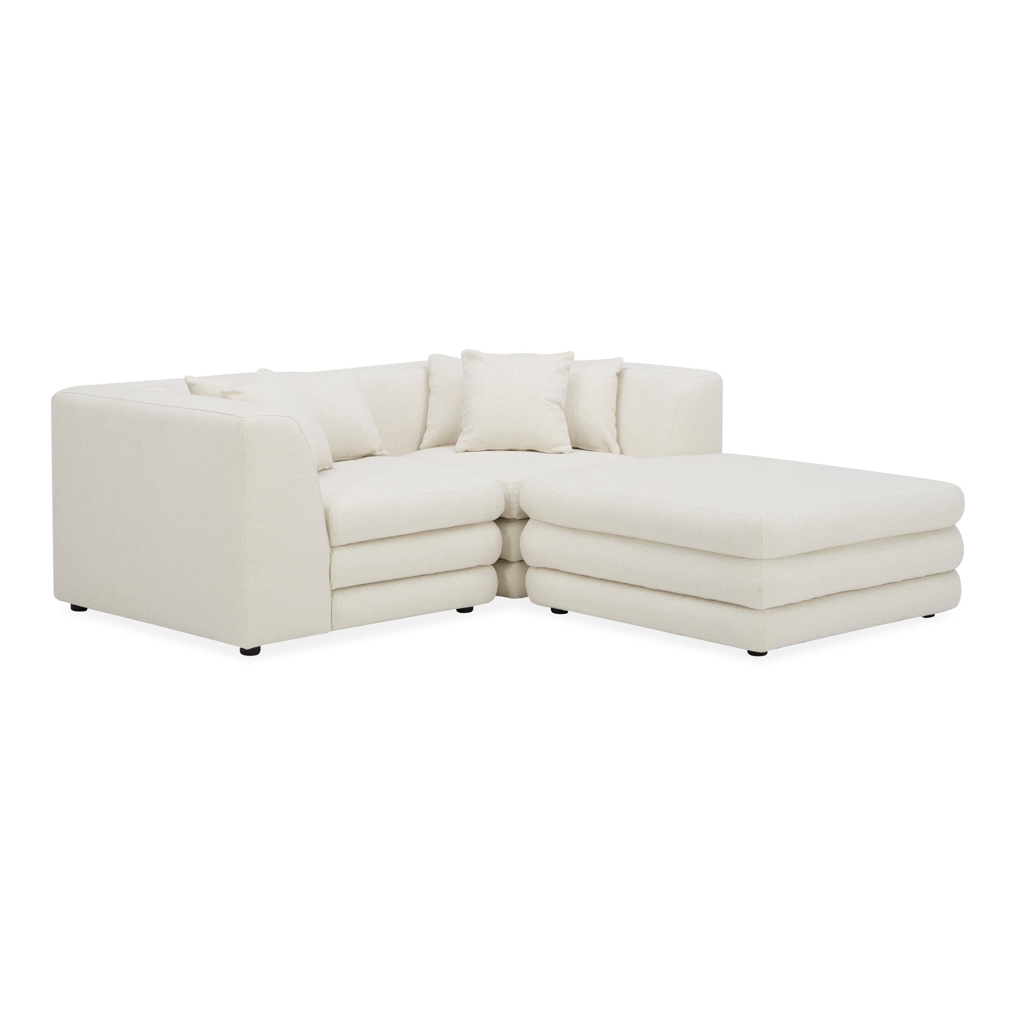 Lowtide Nook Modular Sectional Warm White - Moes Home