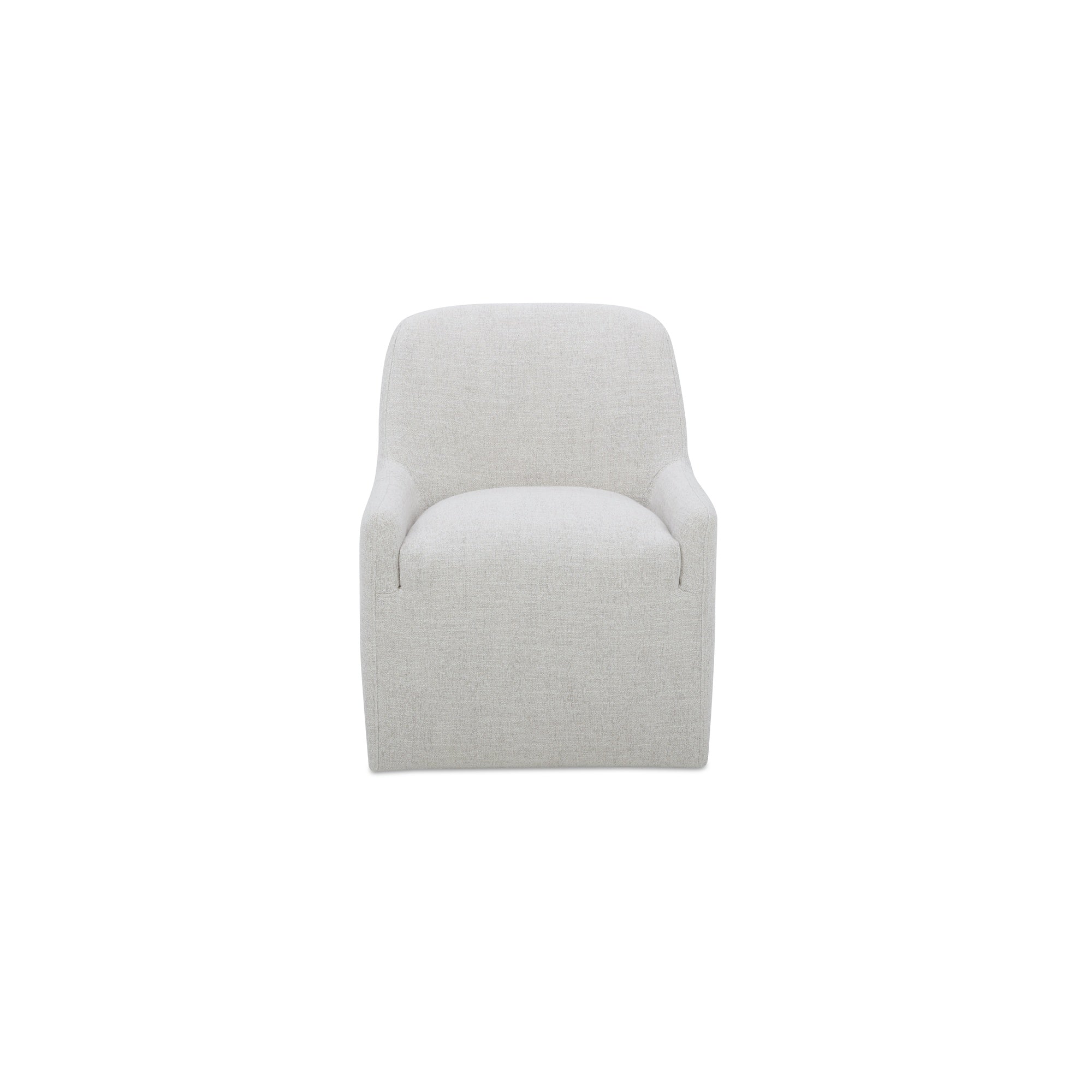 Maisie Rolling Dining Chair Tan Leather