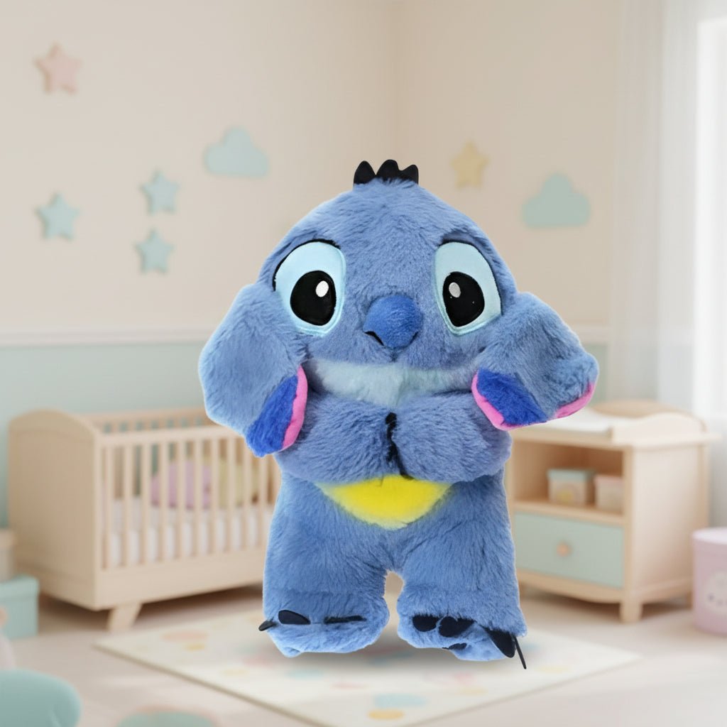 Calming Breathing Plush Toy with Night Light Sleep Aid Stuffed Animal
