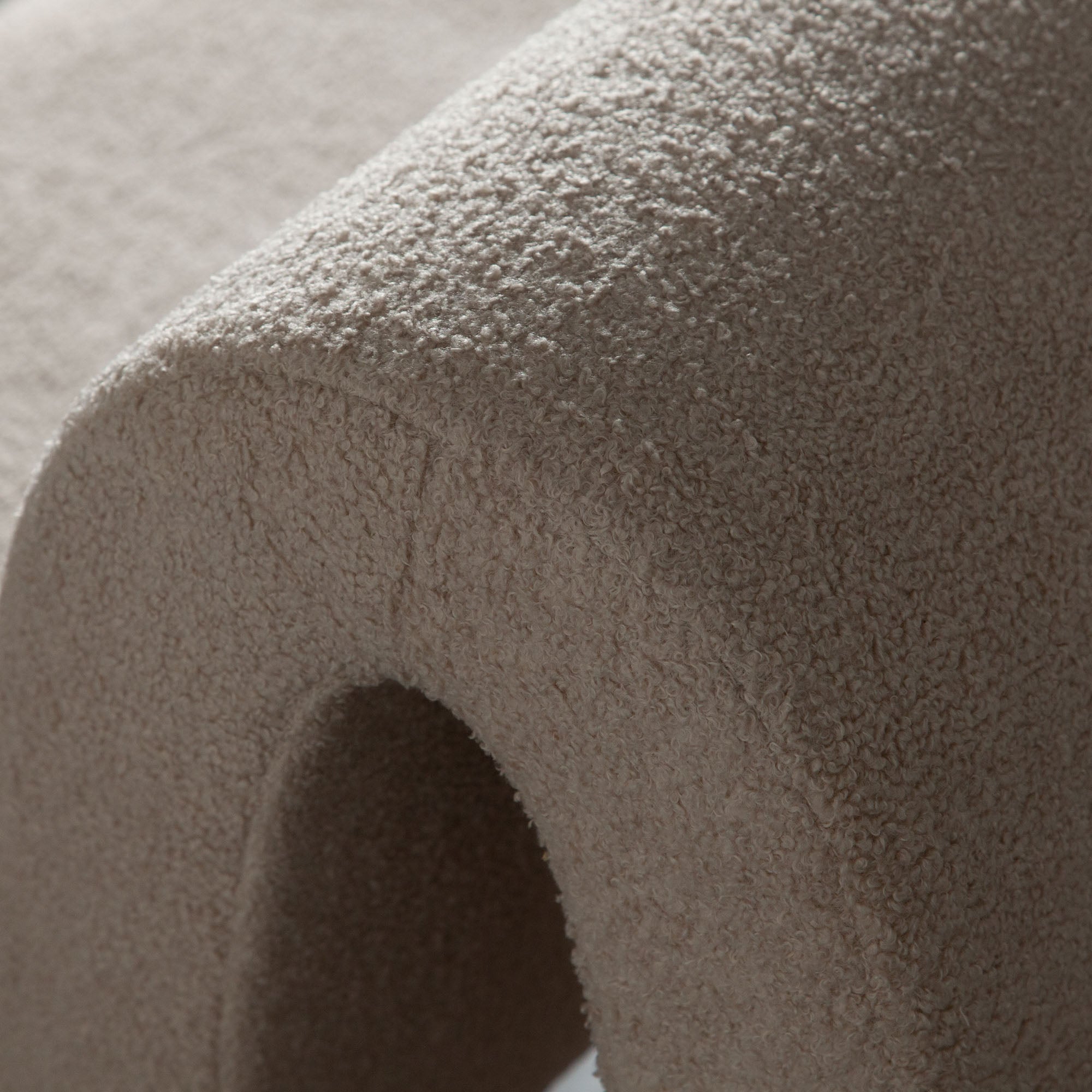 Lana Accent Chair in Camel Looped Shearling Fabric by Diamond Sofa