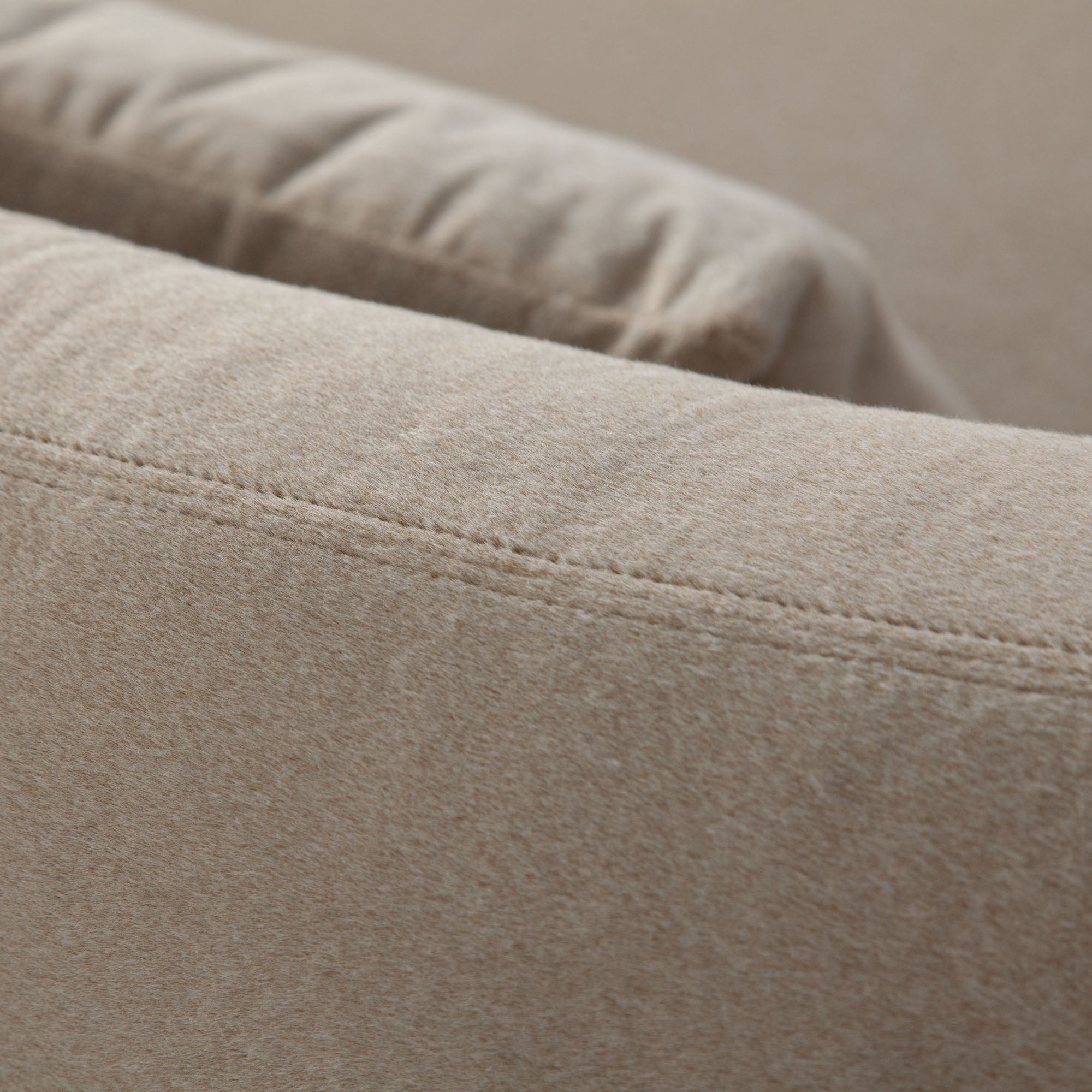 Lena 3PC Sectional in Fawn Faux Alpaca Fabric by Diamond Sofa