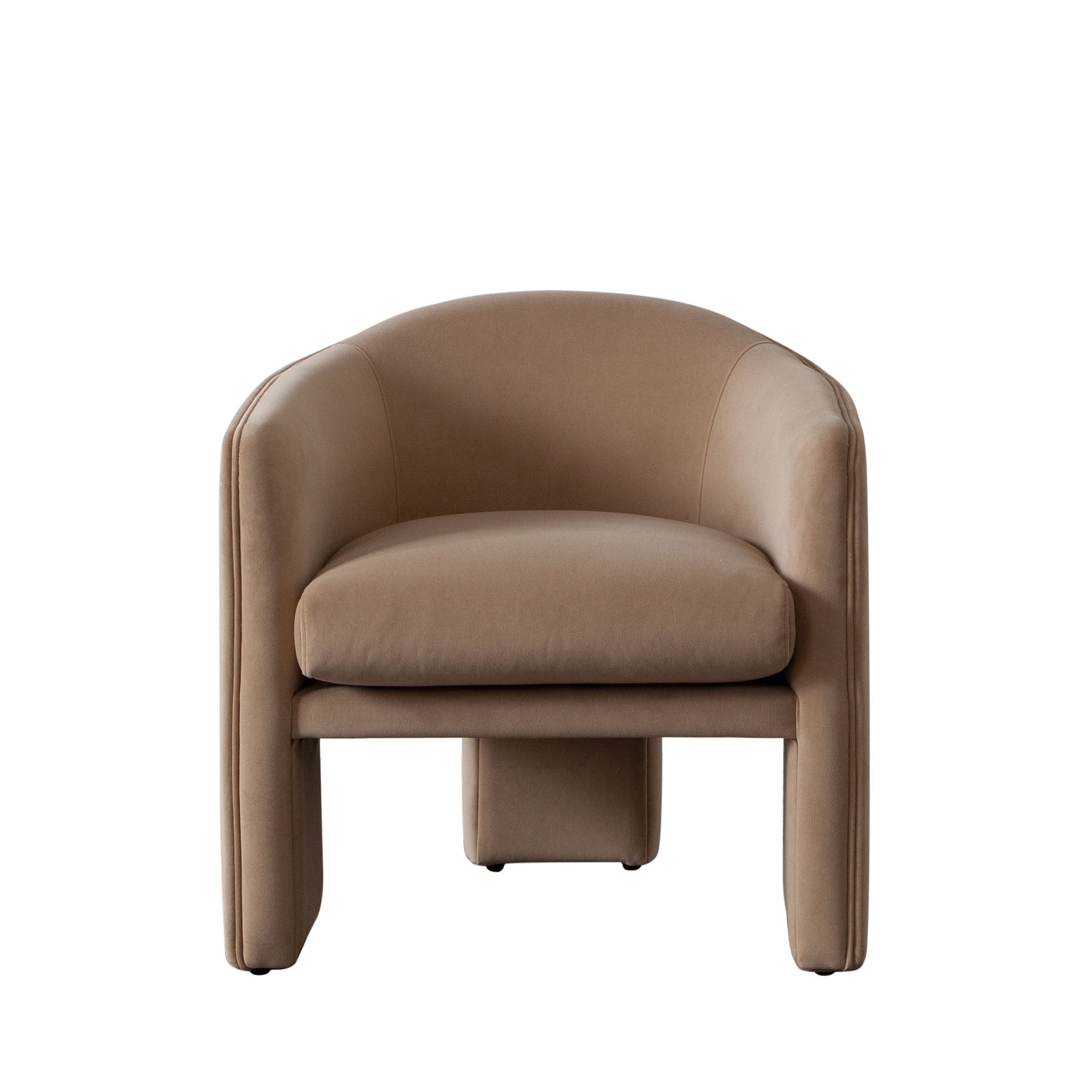 Leyah Accent Chair in Camel Performance Velvet by Diamond Sofa