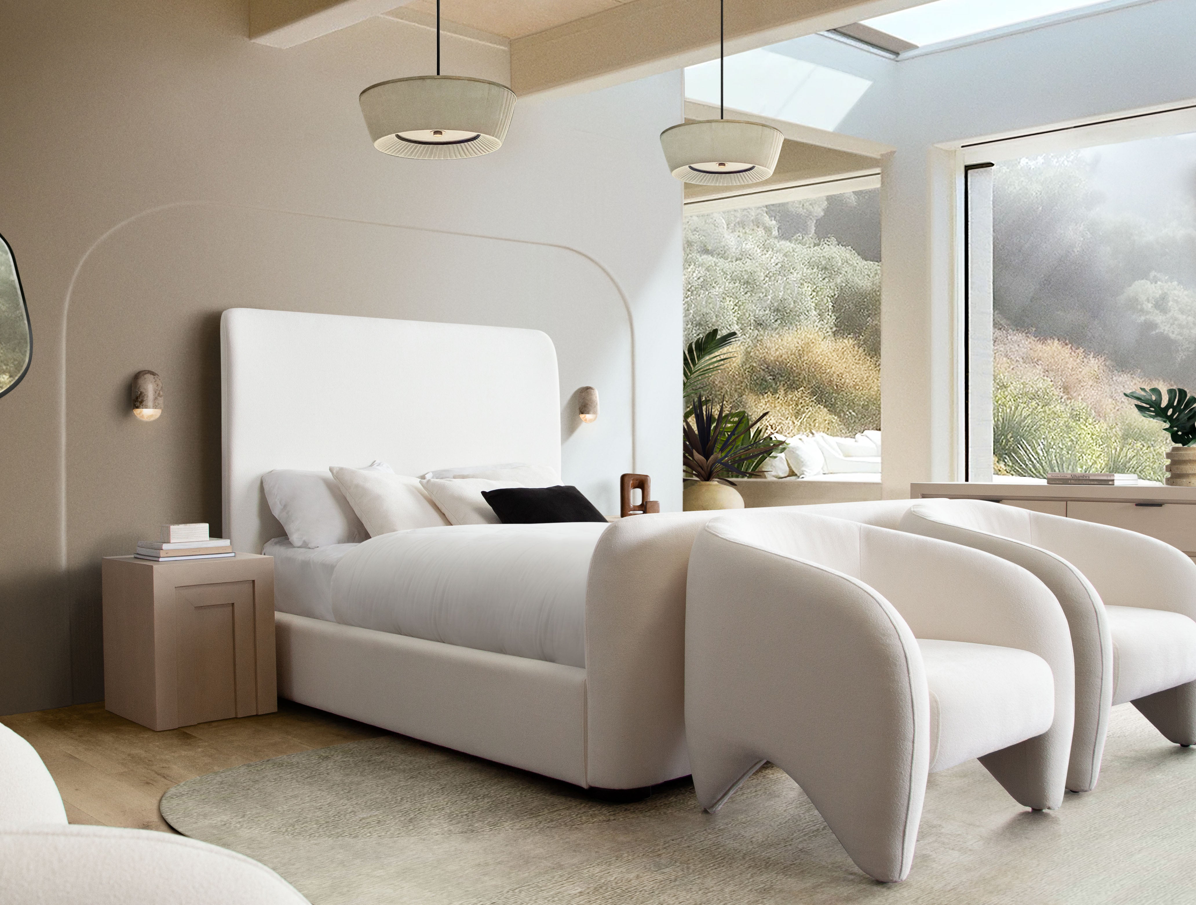 Link Accent Chair in Elite Ivory Fabric by Diamond Sofa