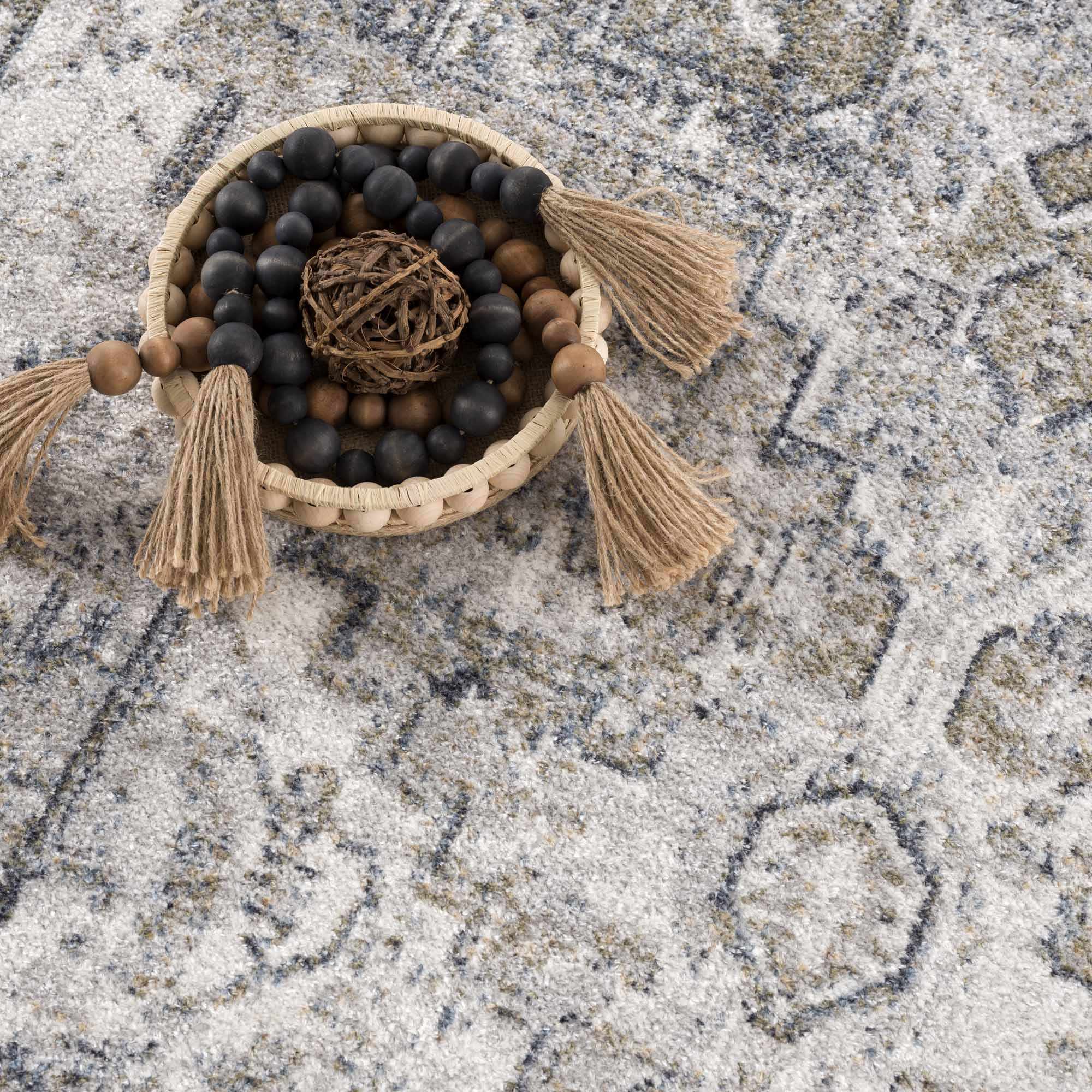 Hera Olive Boutique Washable Rug