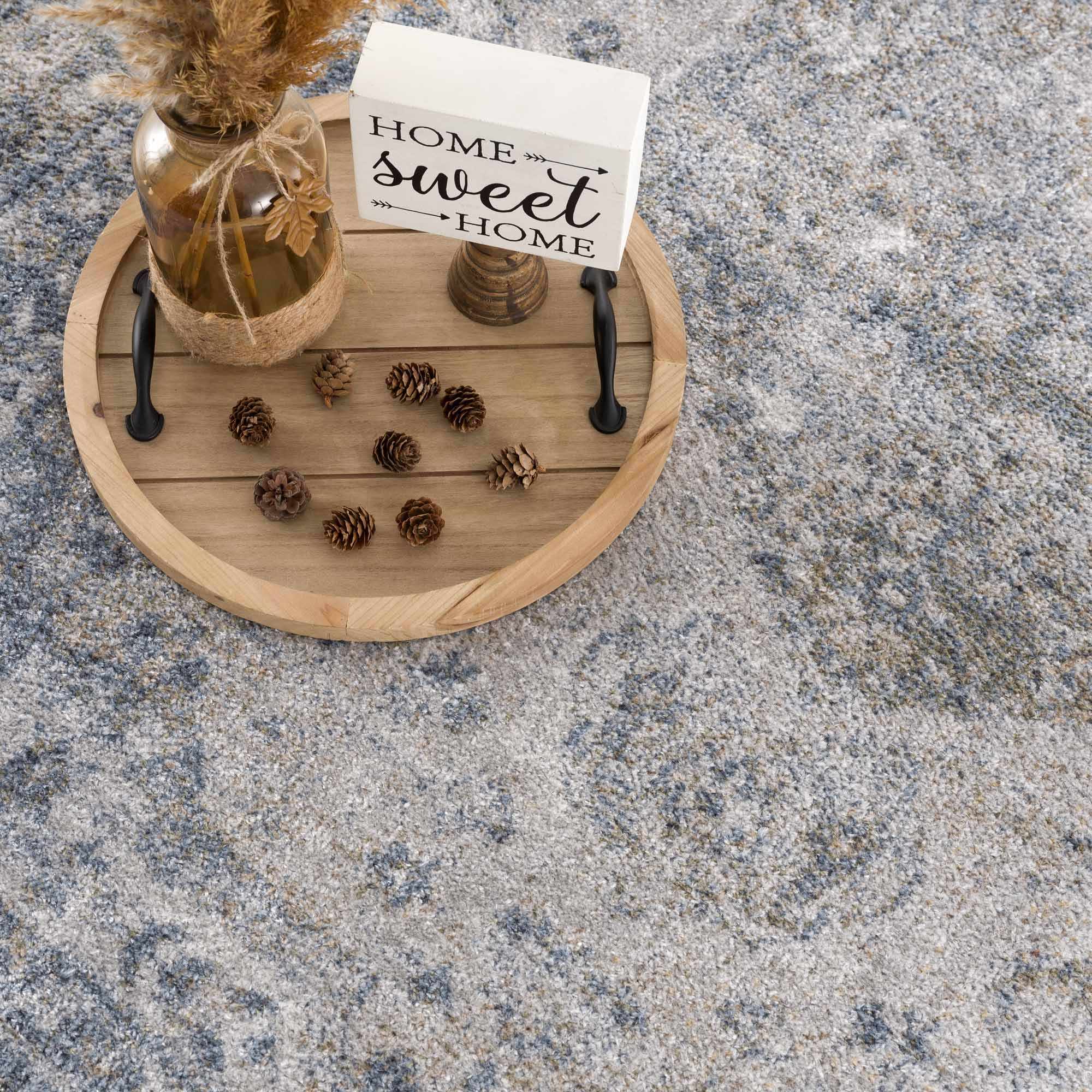 Gael Blue Boutique Washable Rug