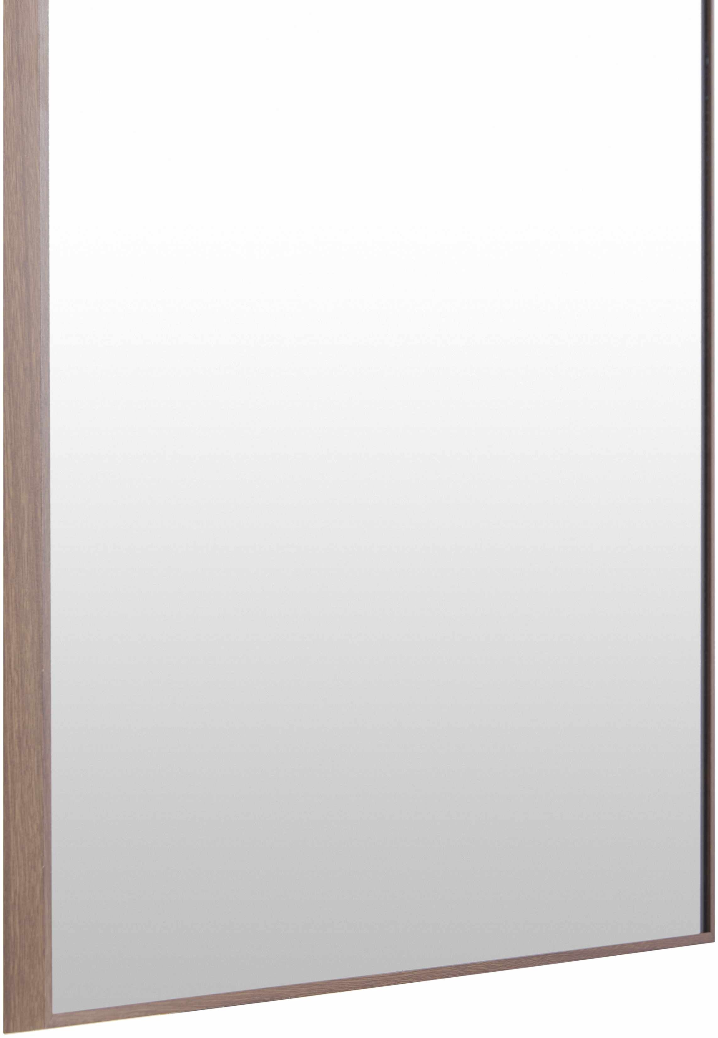 Lavezzola Dark Brown Aluminum Frame Rectangle Mirror 67"H x 28"W