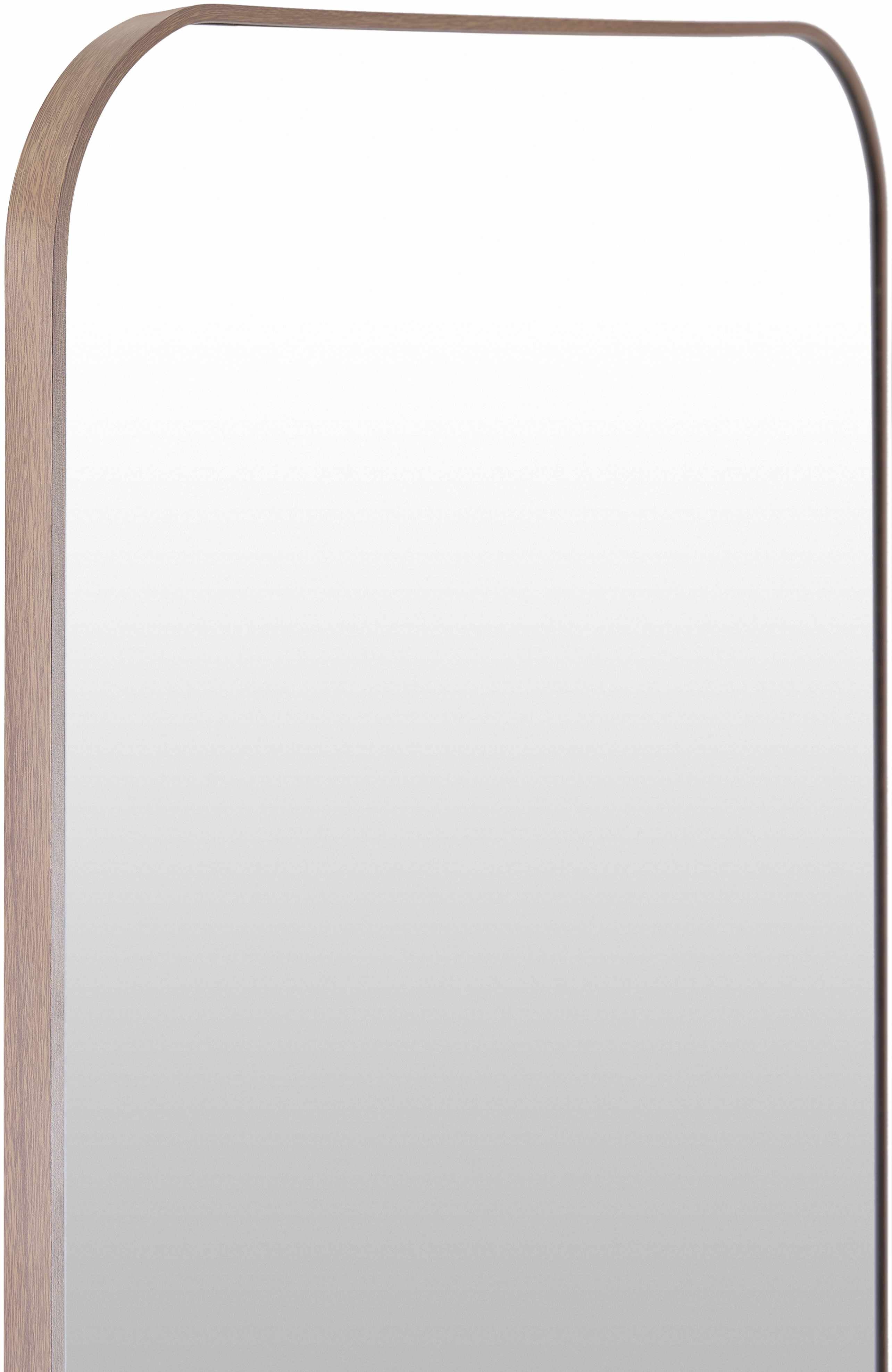 Lavezzola Dark Brown Aluminum Frame Rectangle Mirror 67"H x 28"W