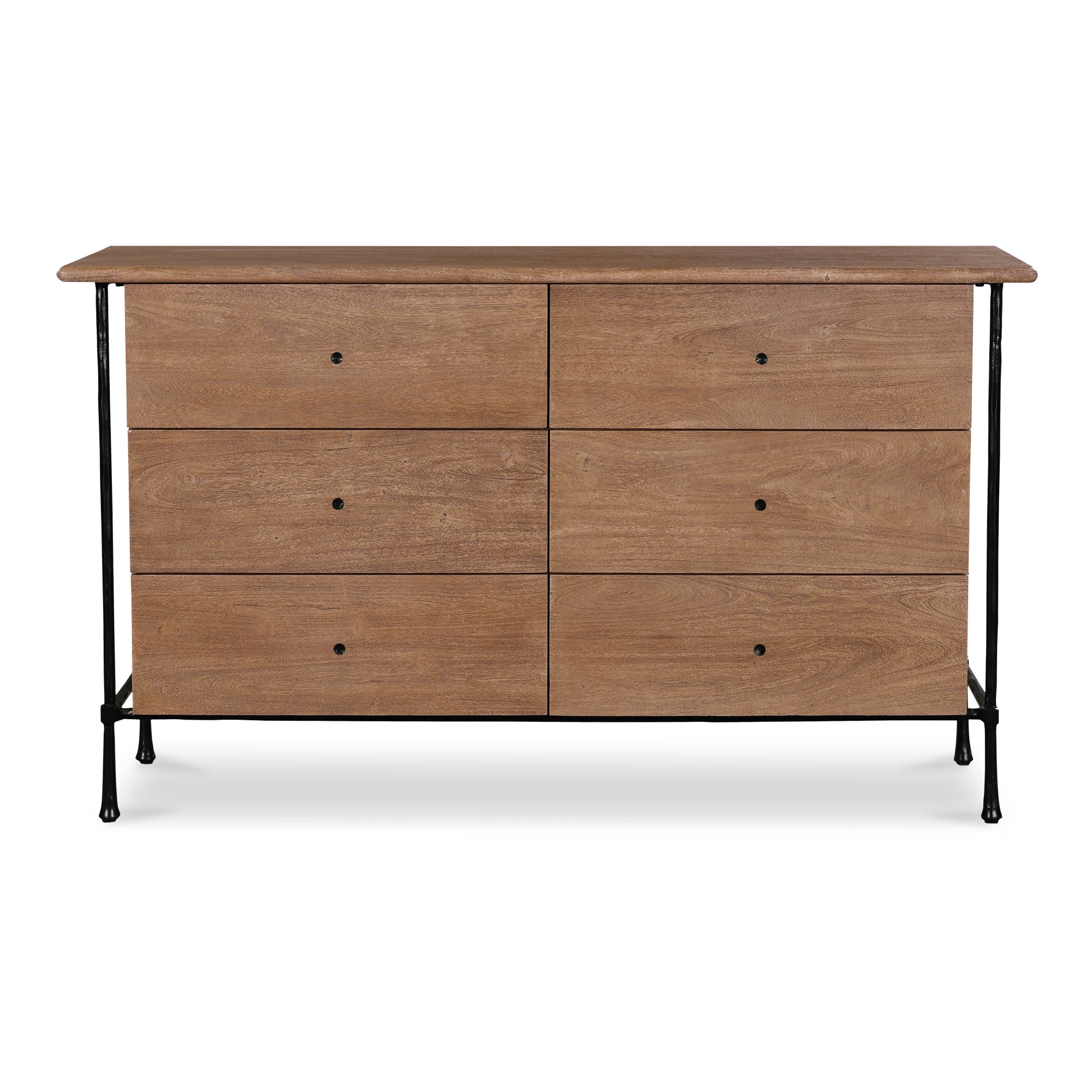 Rene 6 Drawer Dresser Brown - Moes Home