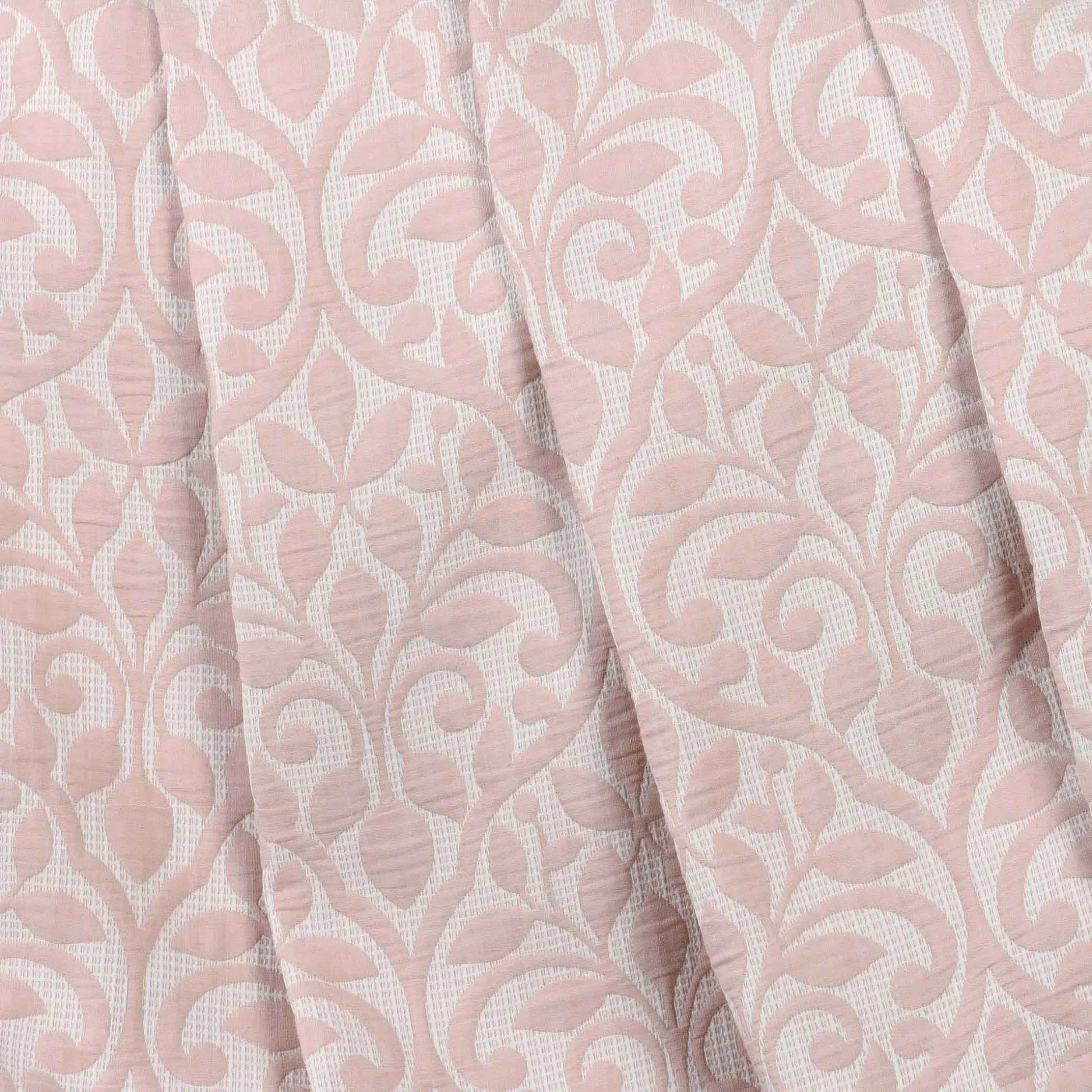 Vineyard Cotton Blend Medium Weight Matelasse Floral Scroll Coverlet - Coverlet by Superior Brand
