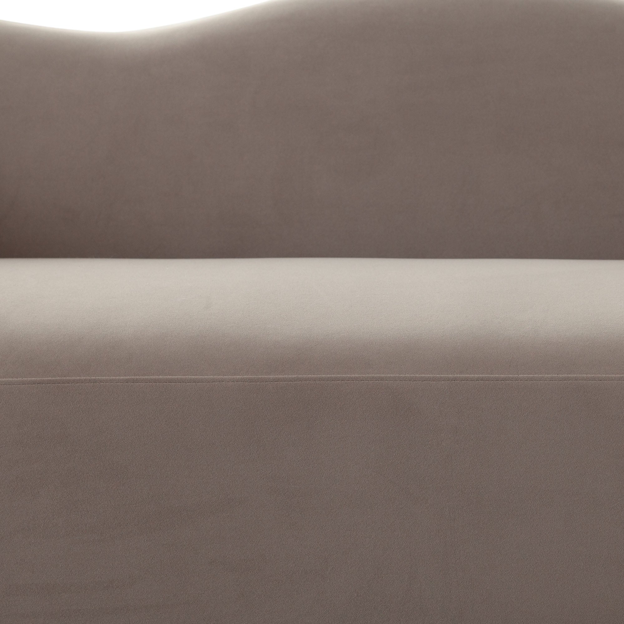 Maya Sofa in Modern Shitake Mink Performance Velvet by Diamond Sofa