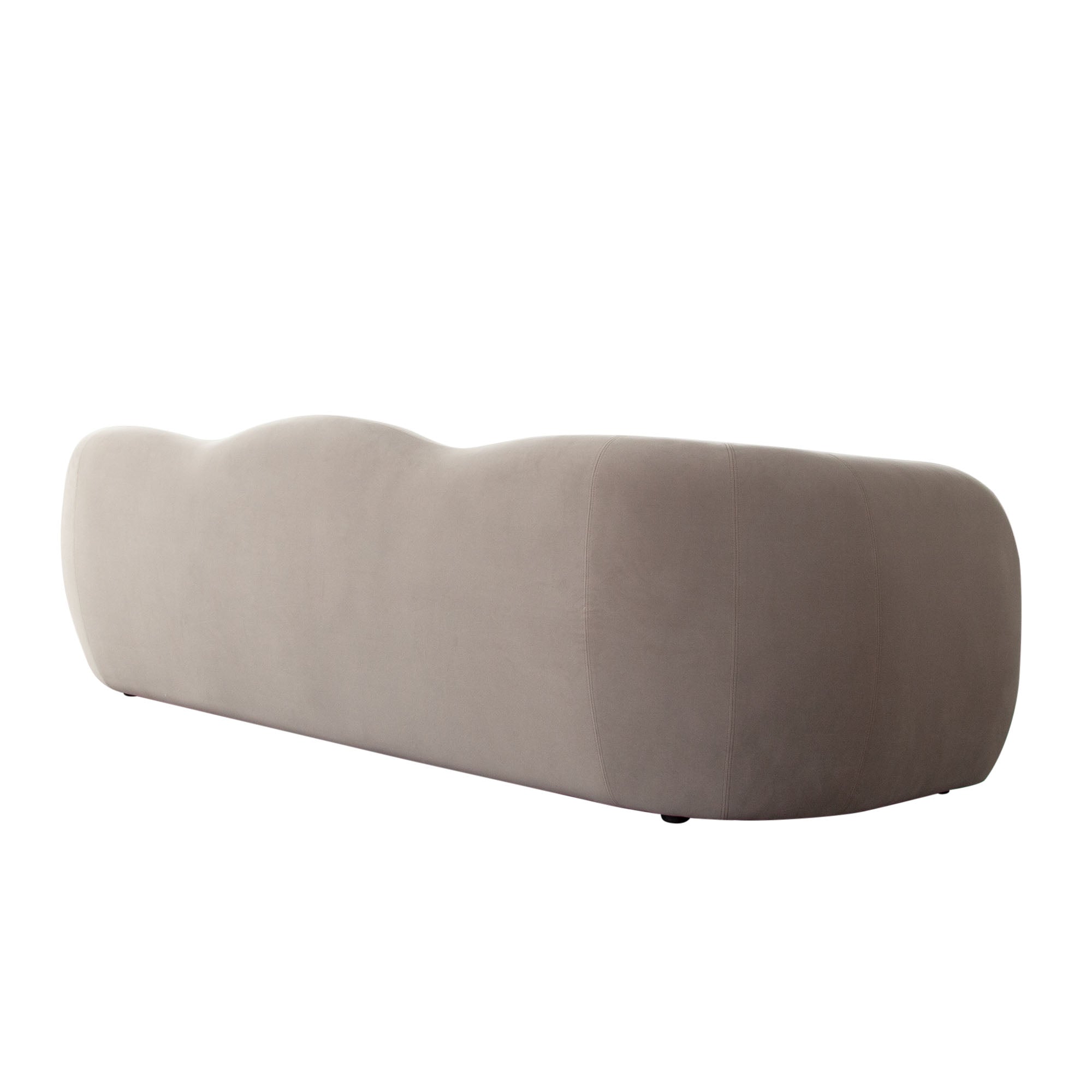 Maya Sofa in Modern Shitake Mink Performance Velvet by Diamond Sofa