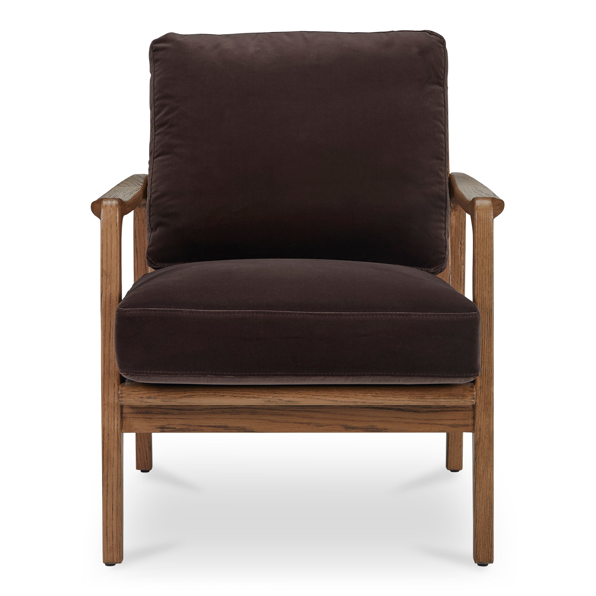 Fearne Accent Chair Dark Brown - Moes Home