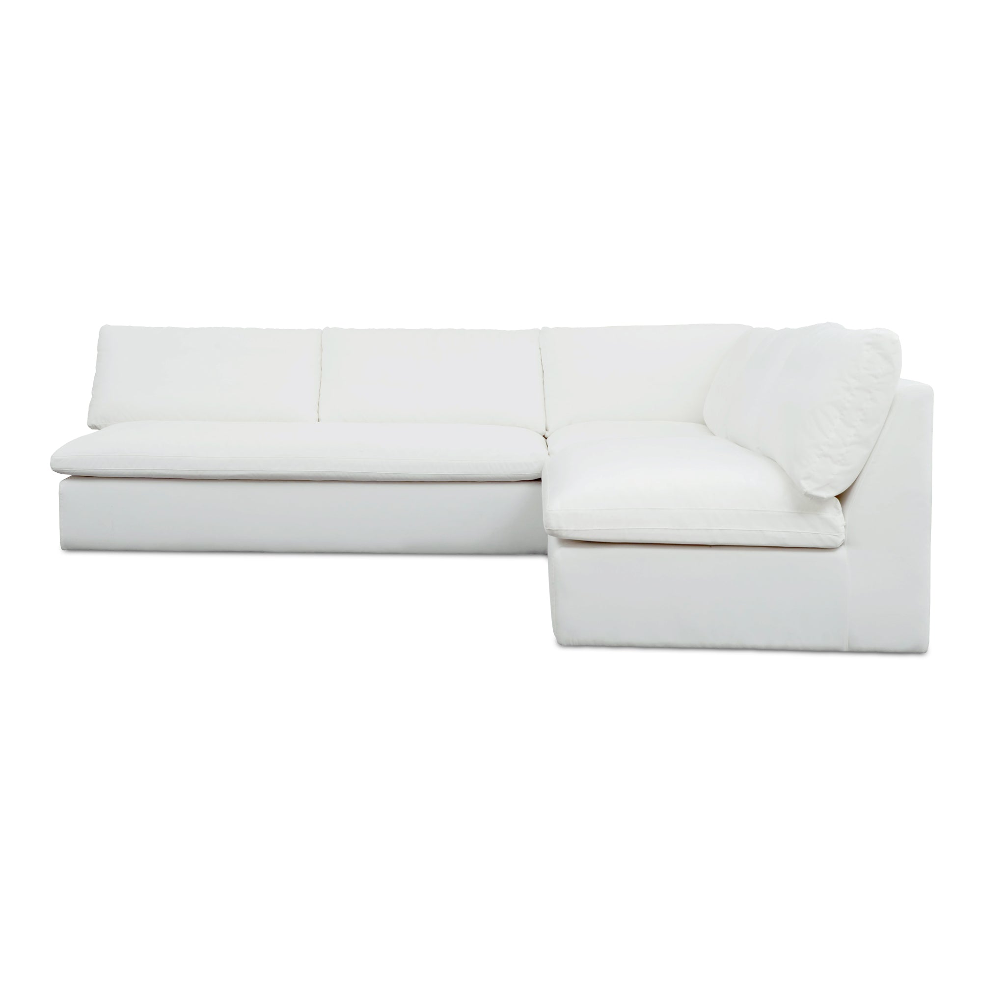 Miles Outdoor Modular 3 Piece White - Moes Home