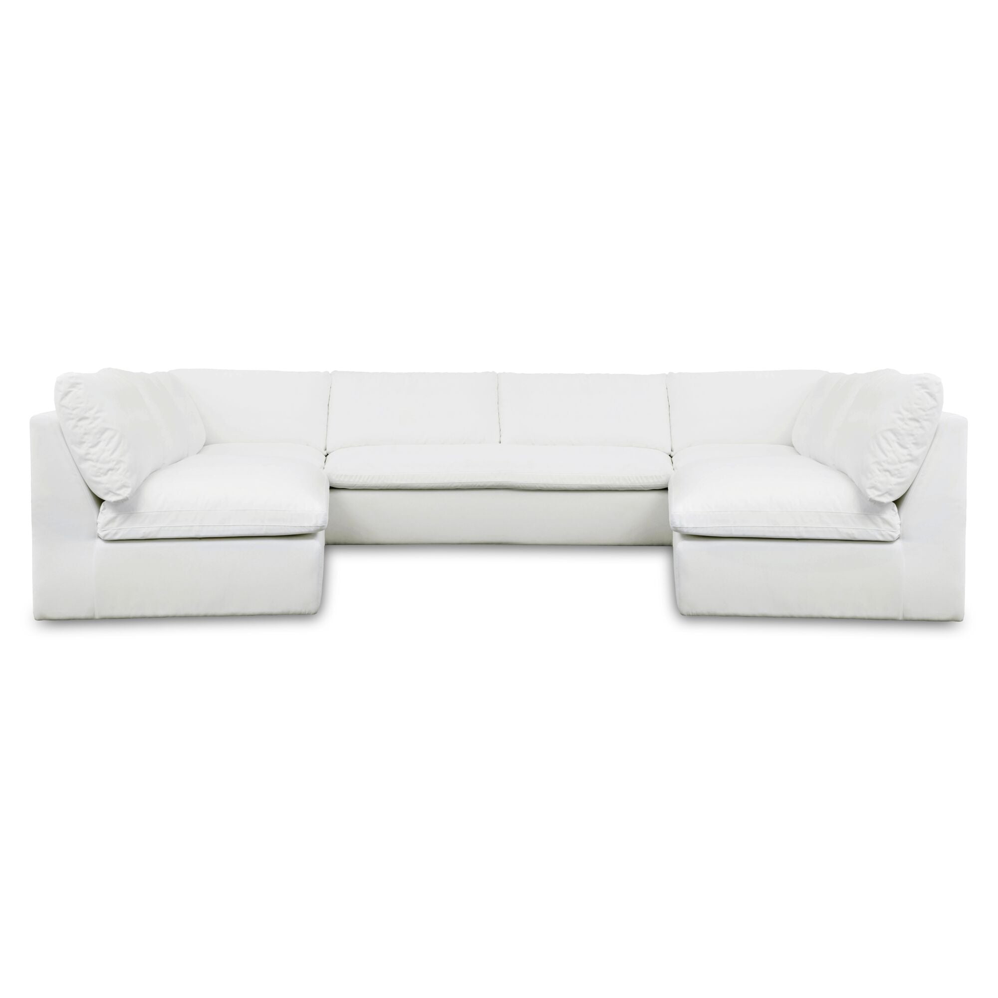 Miles Outdoor Modular 5 Piece White - Moes Home