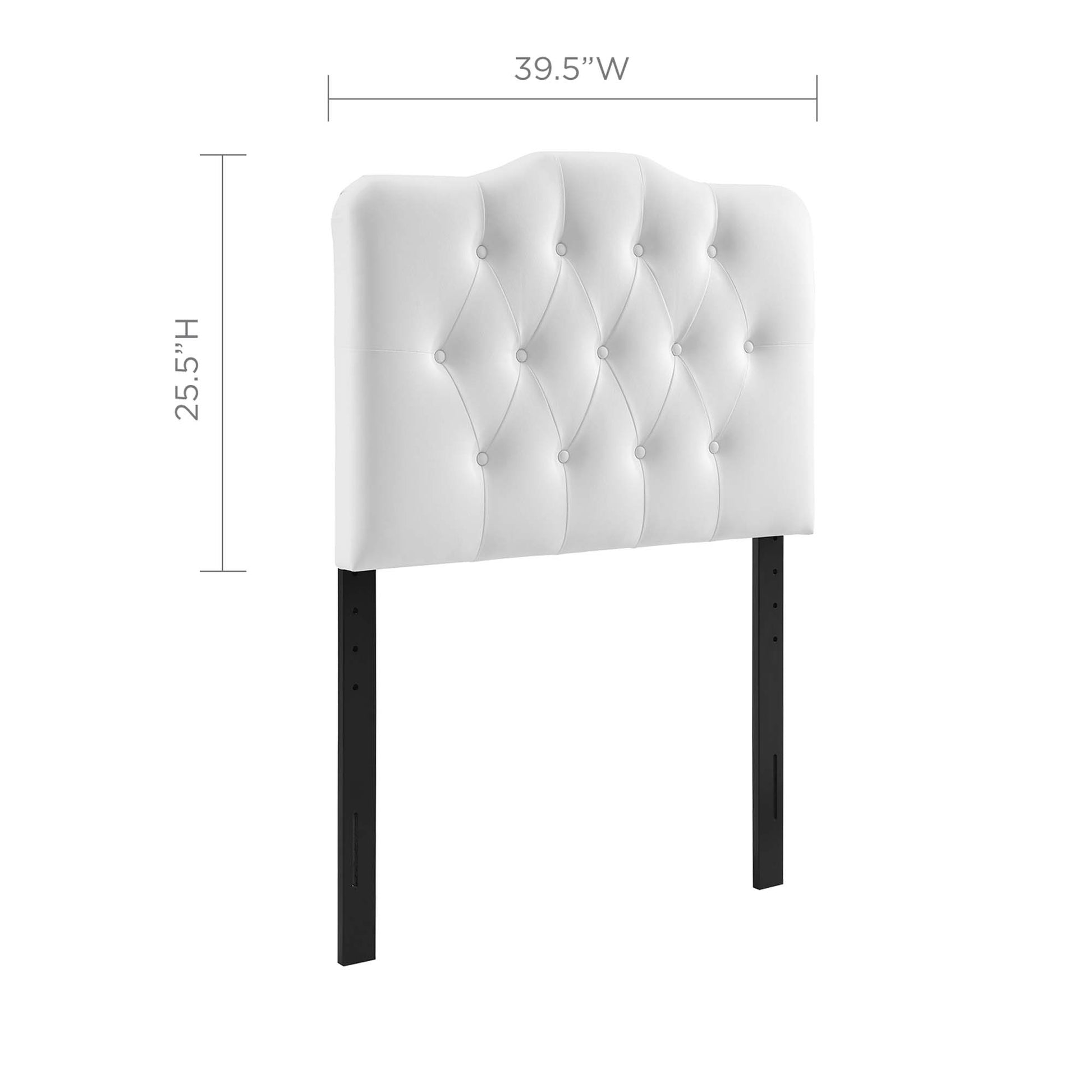Annabel Upholstered Vinyl Twin Headboard by Modway - Best Buy Furniture
