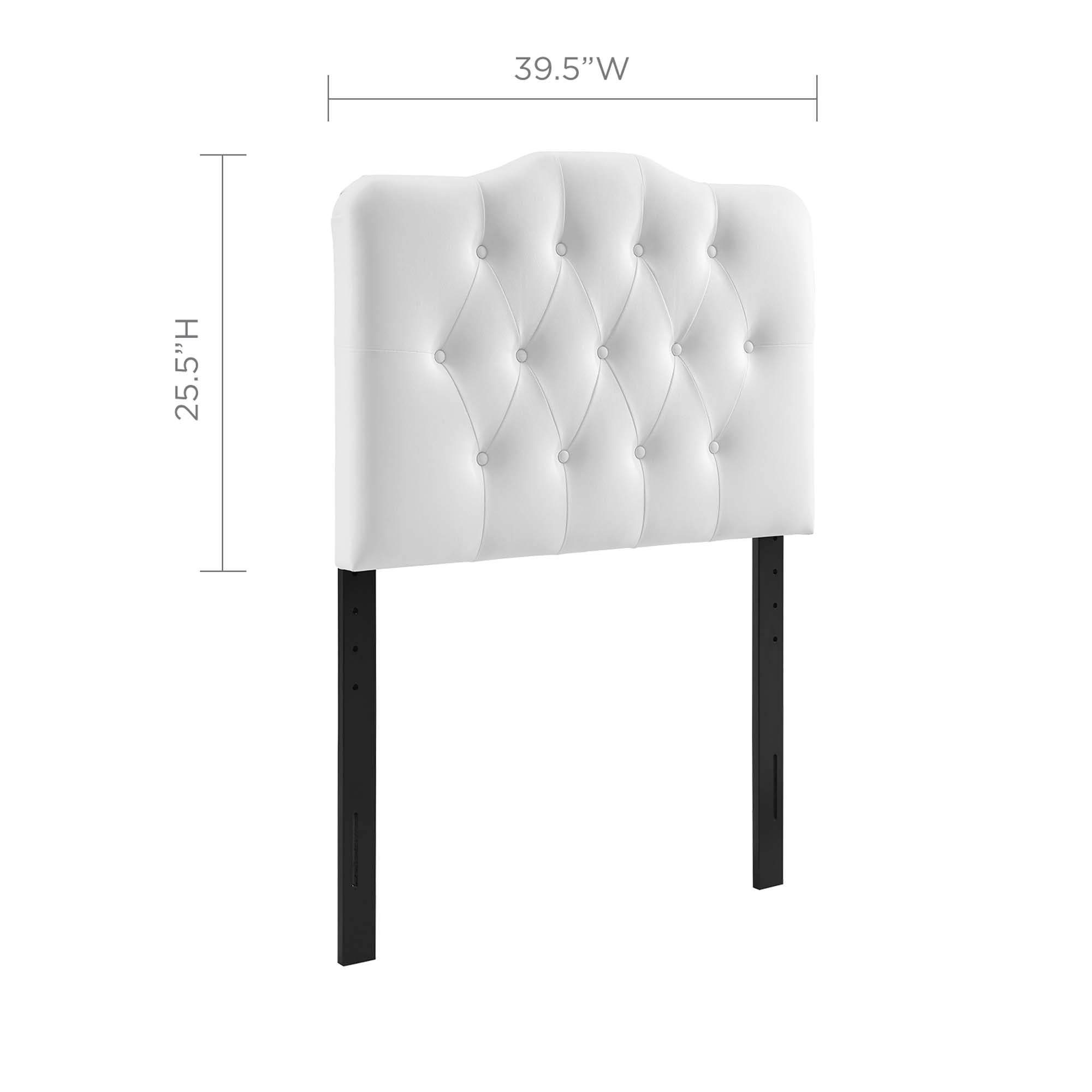 Annabel Upholstered Vinyl Twin Headboard by Modway - Best Buy Furniture