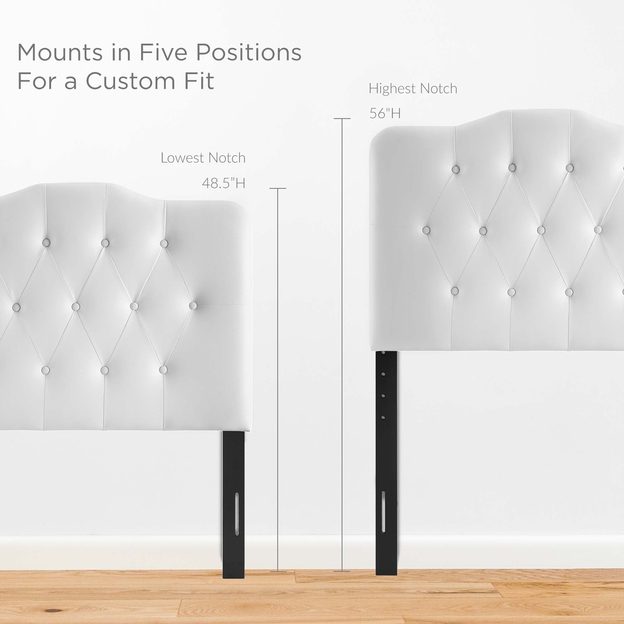 Annabel Upholstered Vinyl Twin Headboard by Modway - Best Buy Furniture