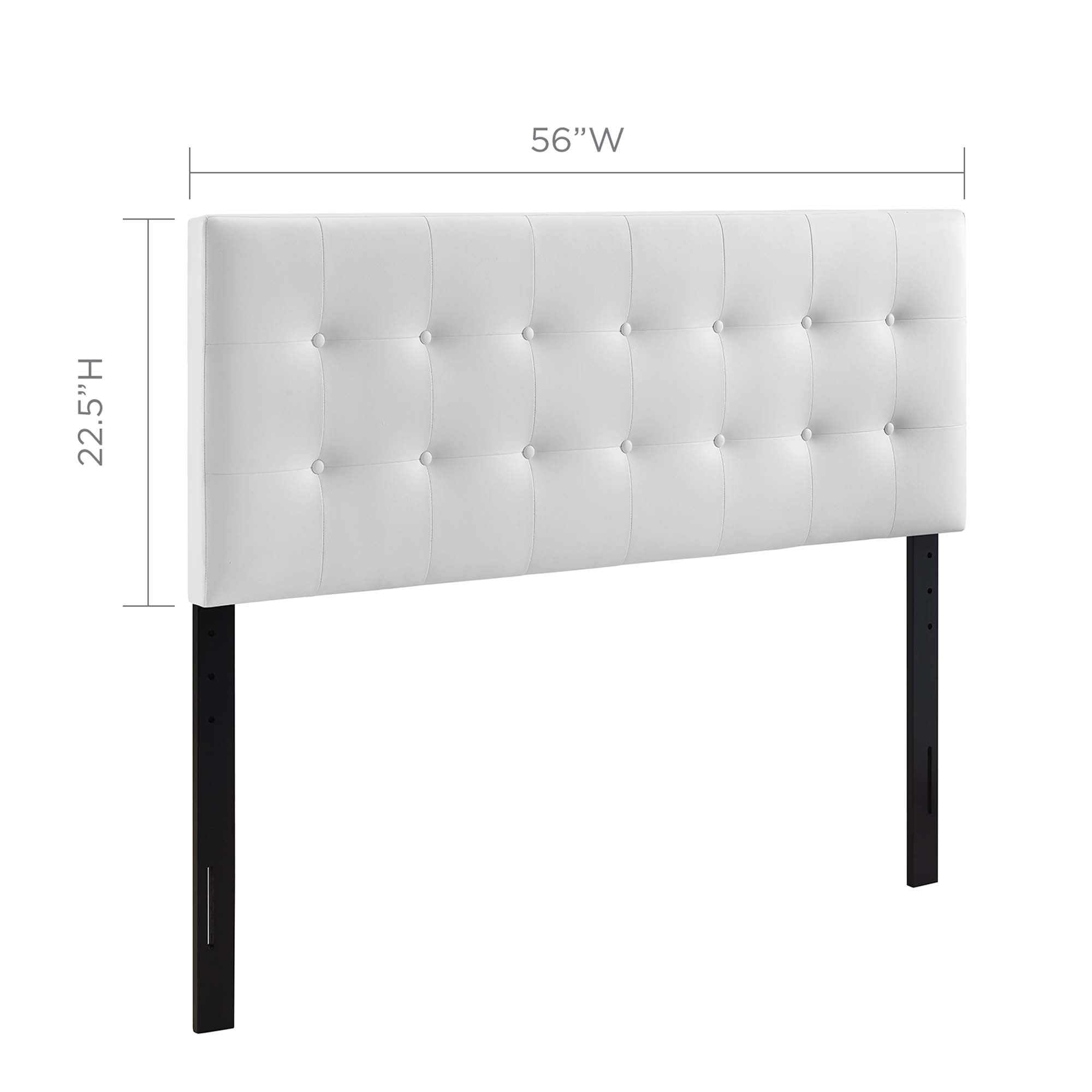 Emily Upholstered Vinyl Full Headboard by Modway - Best Buy Furniture