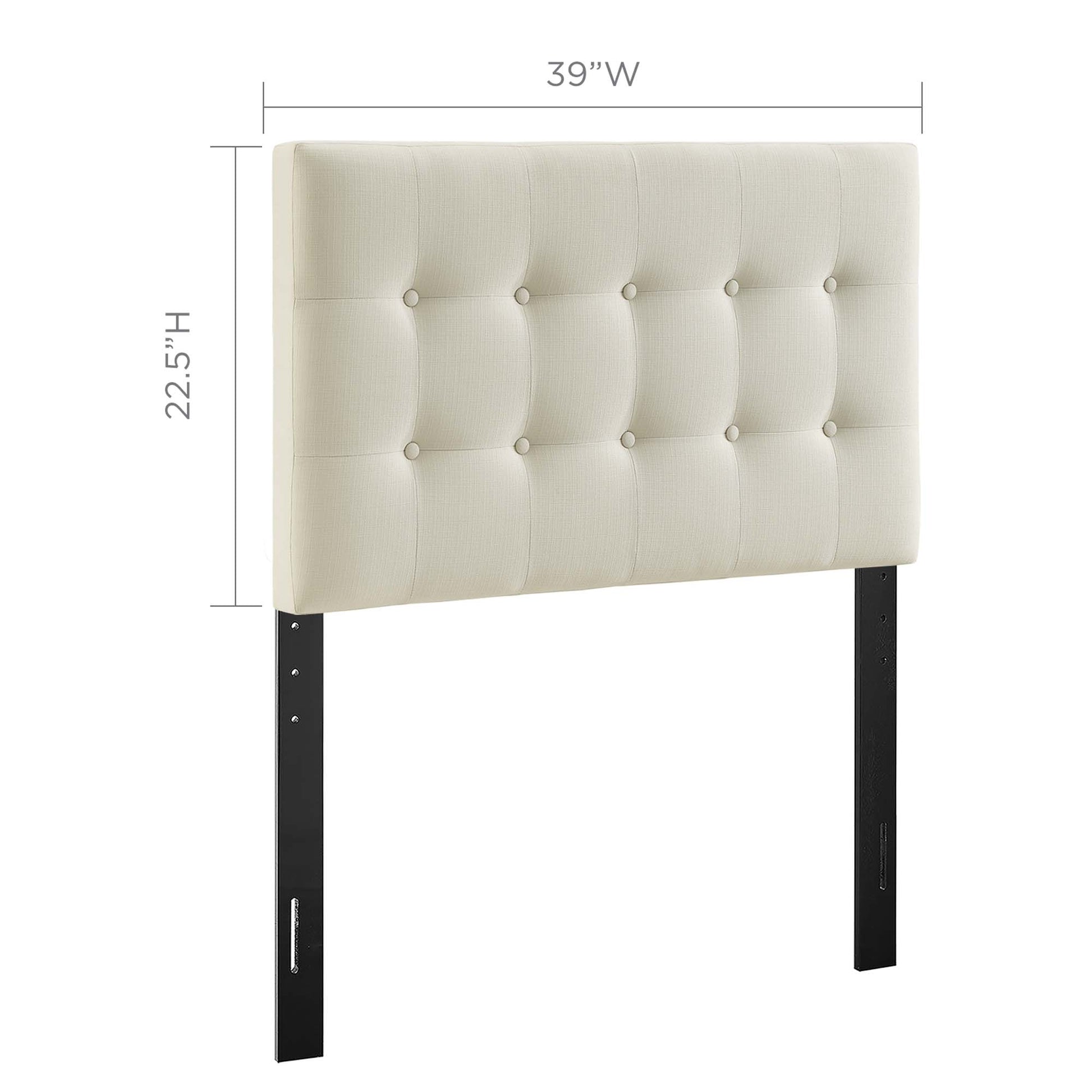 Emily Upholstered Fabric Twin Headboard by Modway - Best Buy Furniture