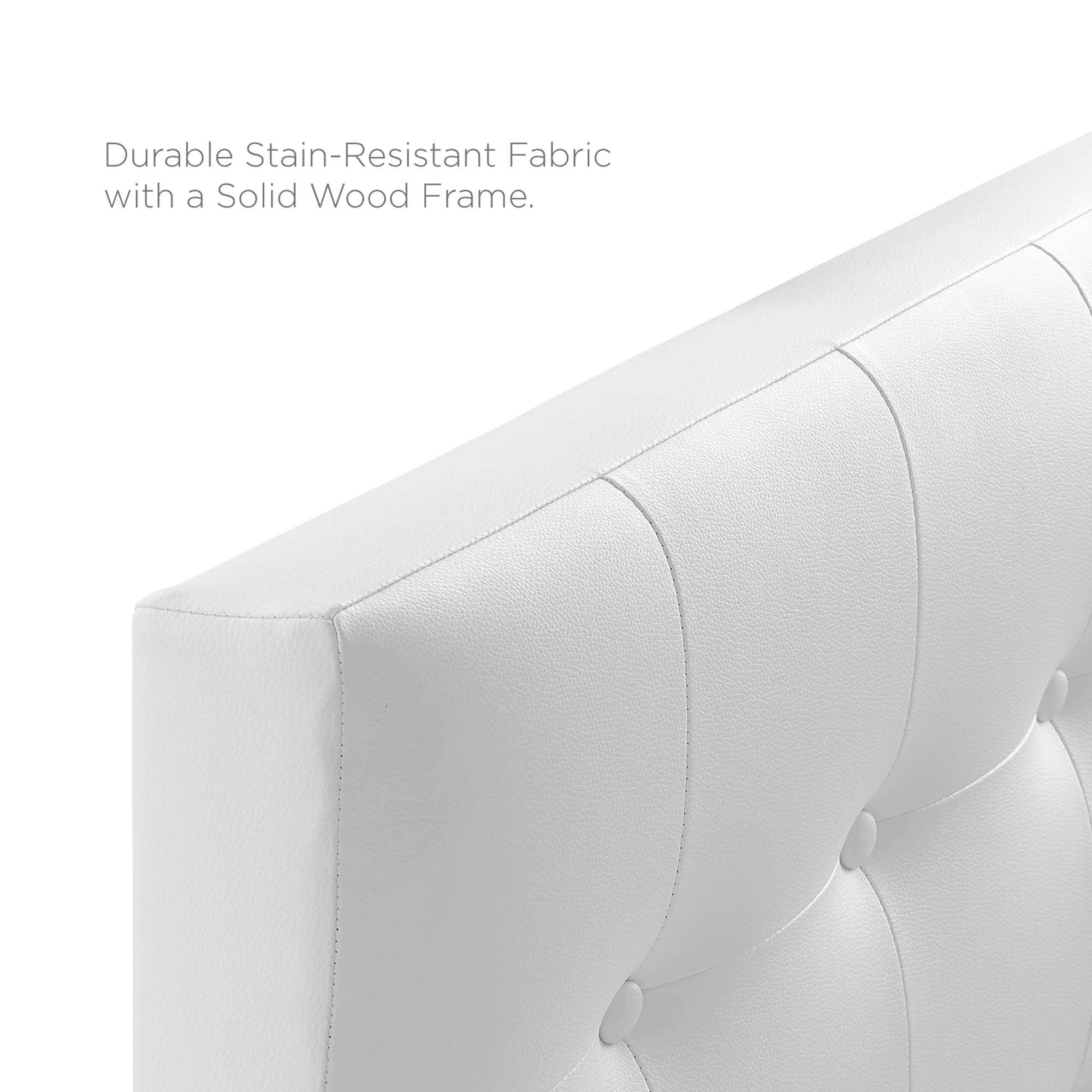 Emily Upholstered Vinyl Twin Headboard by Modway - Best Buy Furniture