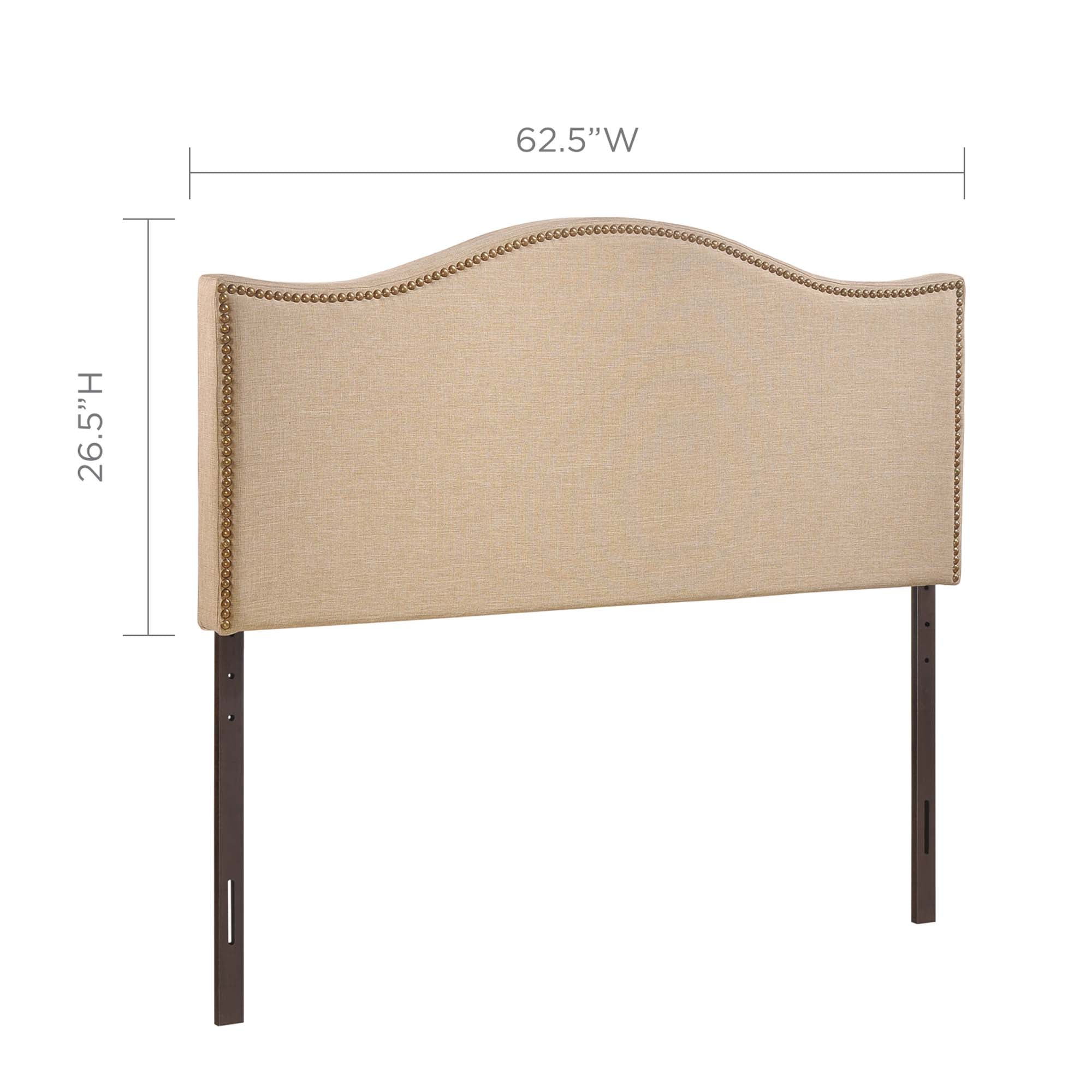 Curl Nailhead Upholstered Queen Headboard by Modway - Best Buy Furniture