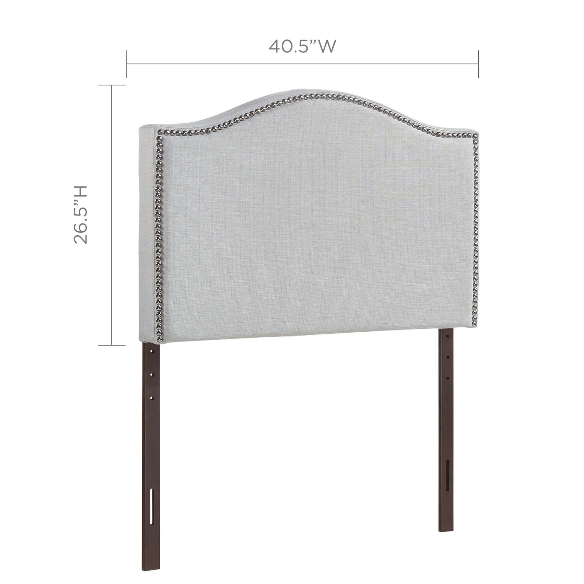 Curl Nailhead Upholstered Twin Headboard by Modway - Best Buy Furniture