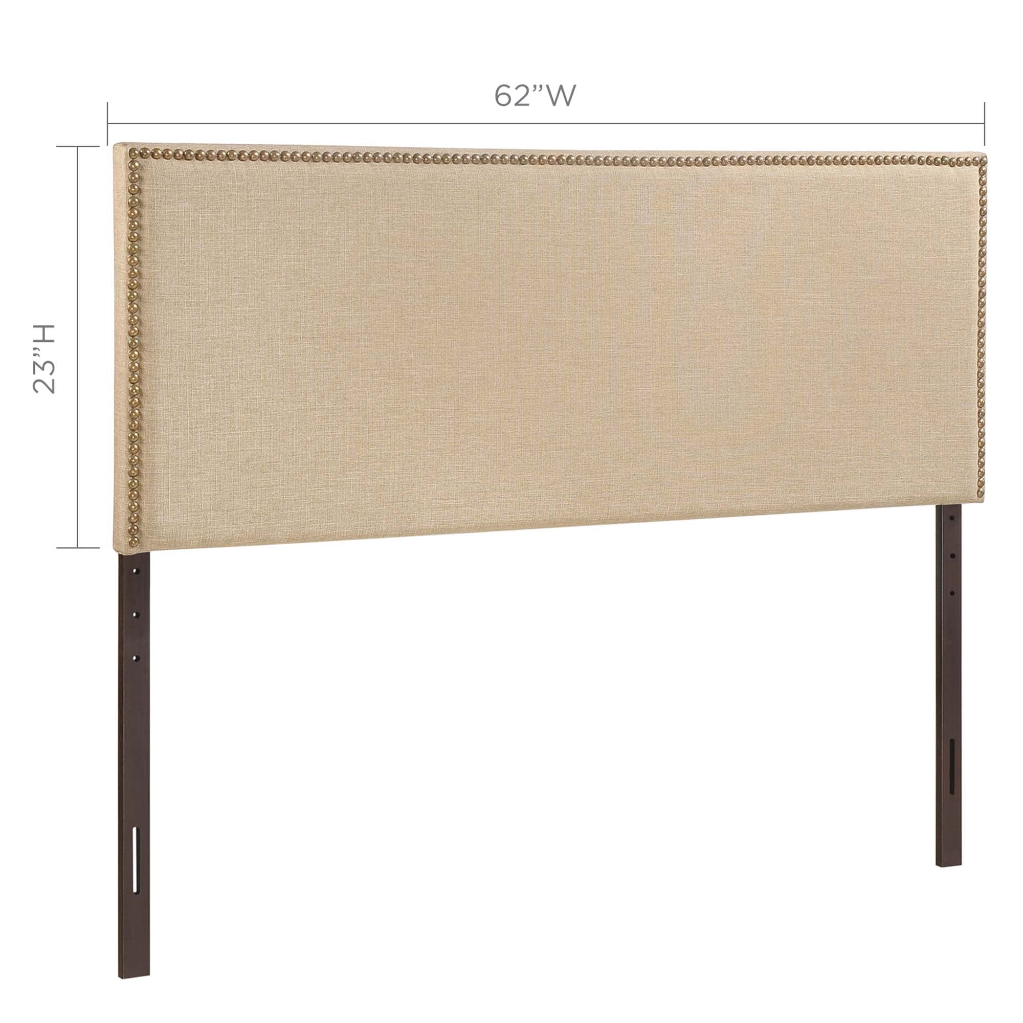 Region Nailhead Upholstered Queen Headboard by Modway