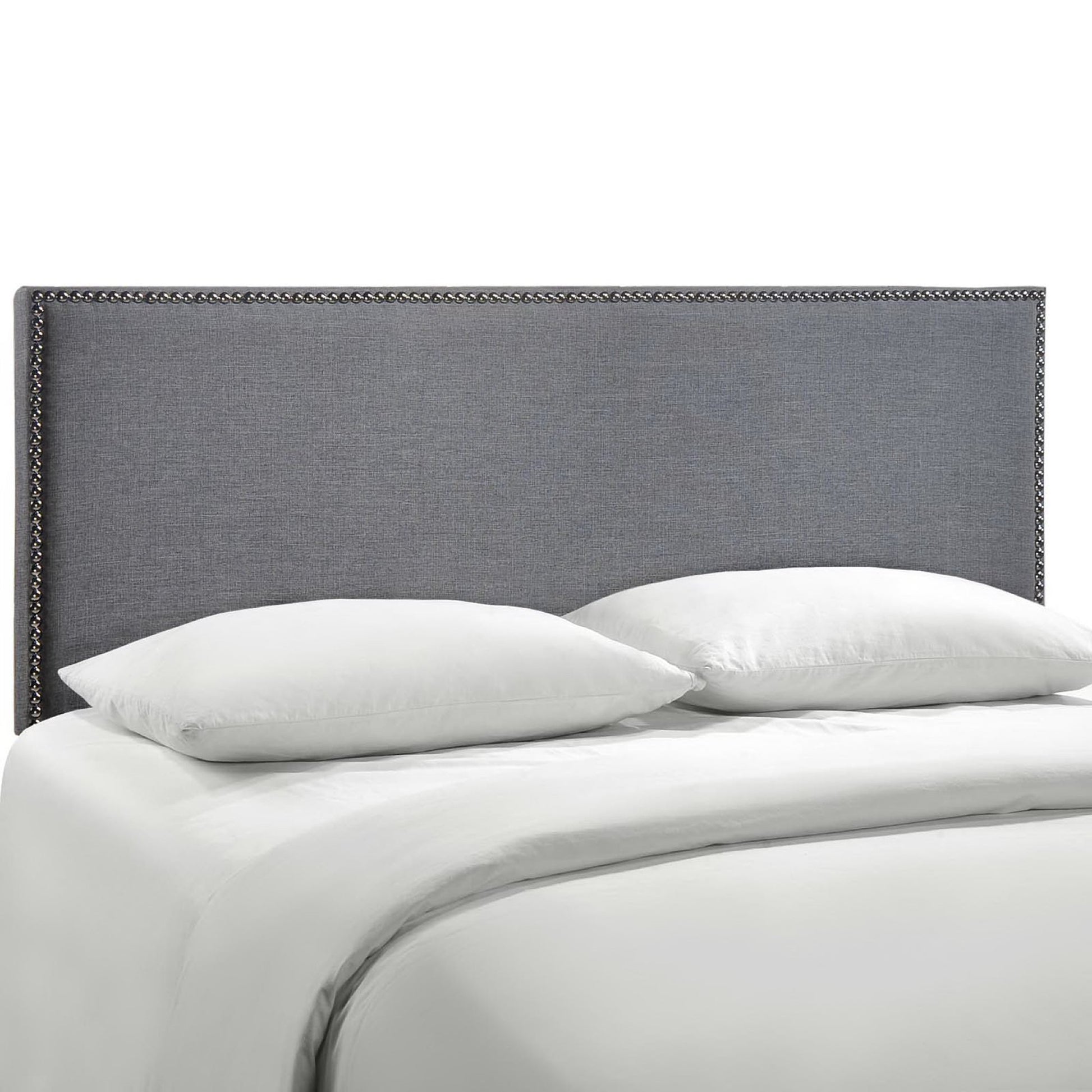 Region Nailhead Upholstered Queen Headboard by Modway - Best Buy Furniture