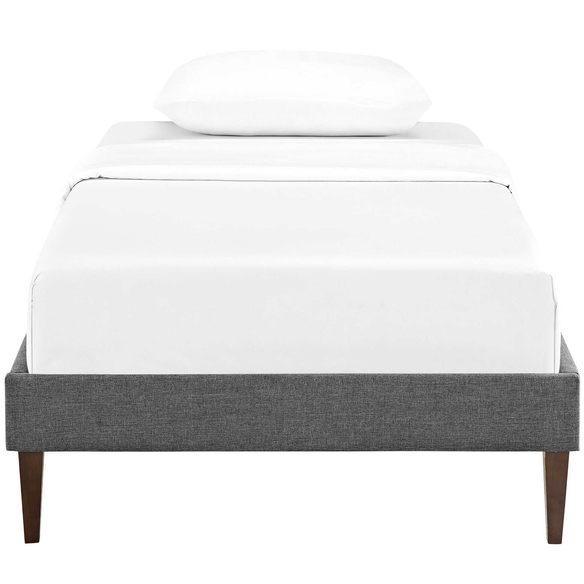 Sharon Fabric Twin Bed Frame with Squared Tapered Legs by Modway - Best Buy Furniture