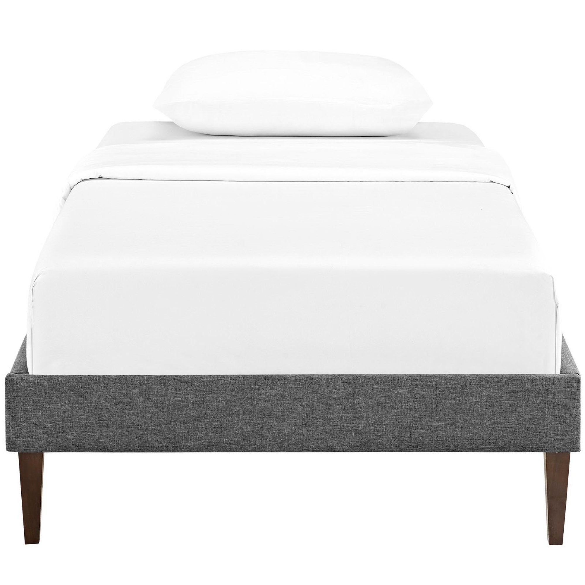 Sharon Fabric Twin Bed Frame with Squared Tapered Legs by Modway - Best Buy Furniture