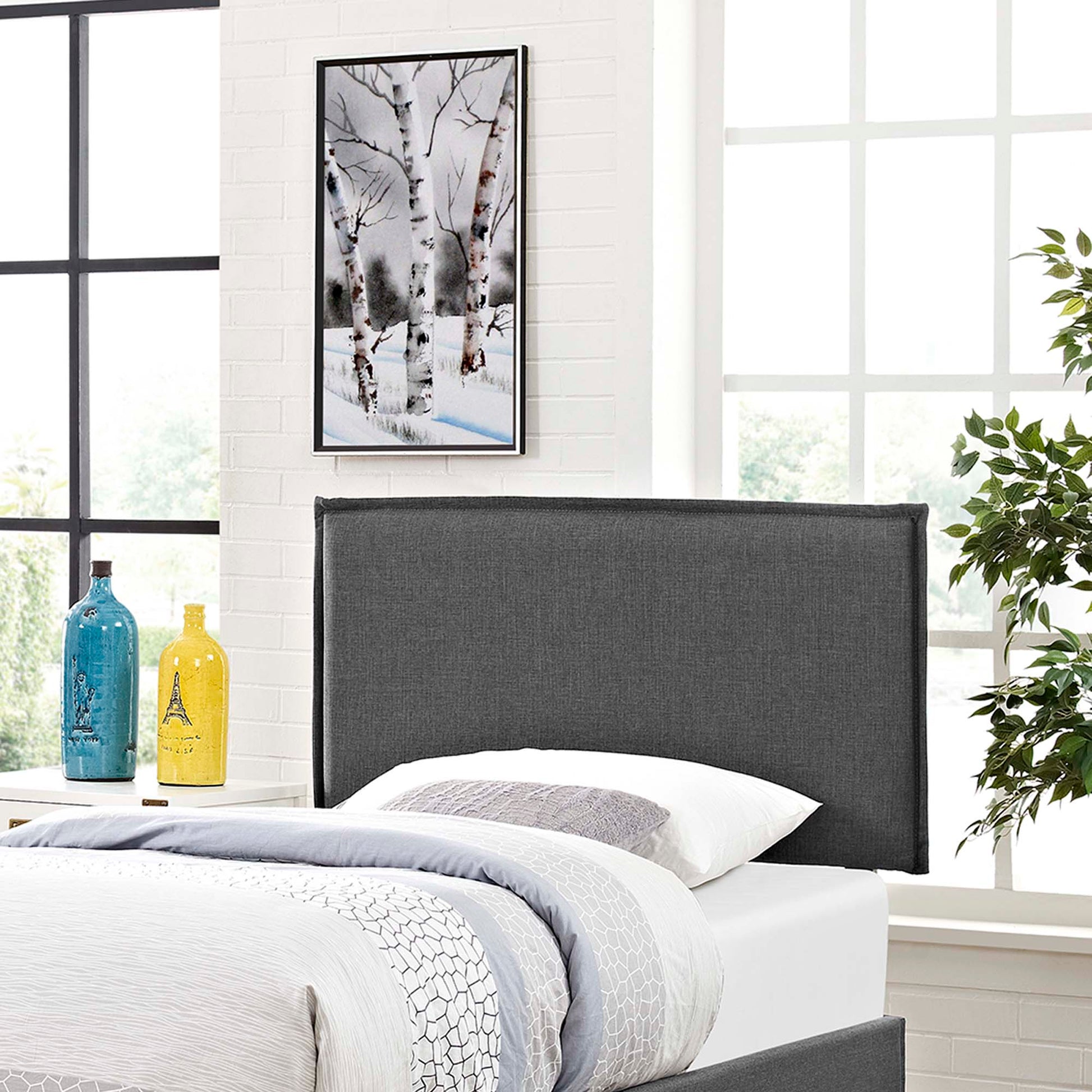 Camille Upholstered Fabric Twin Headboard by Modway - Best Buy Furniture